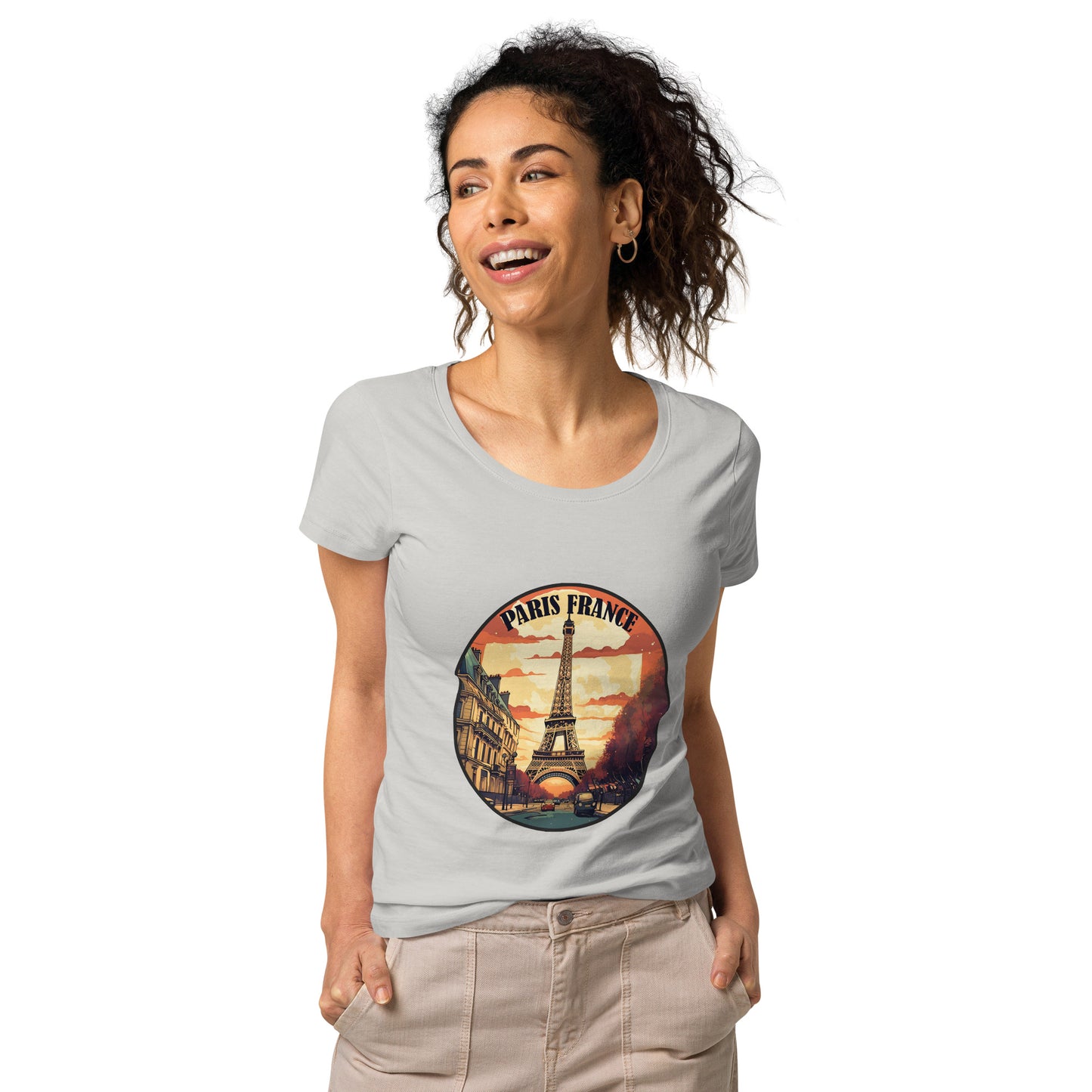 Paris France Souvenir Women’s basic organic t-shirt