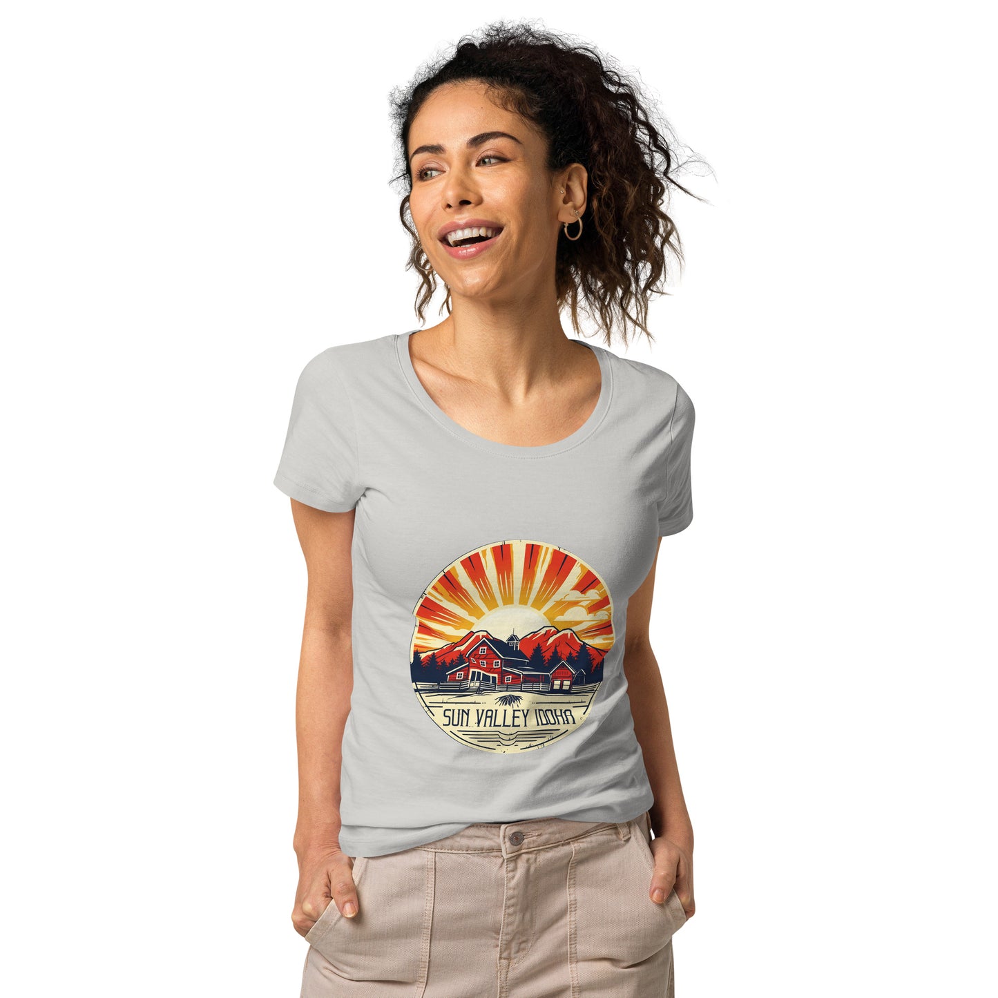 Sun Valley Idaho Souvenir Women’s basic organic t-shirt