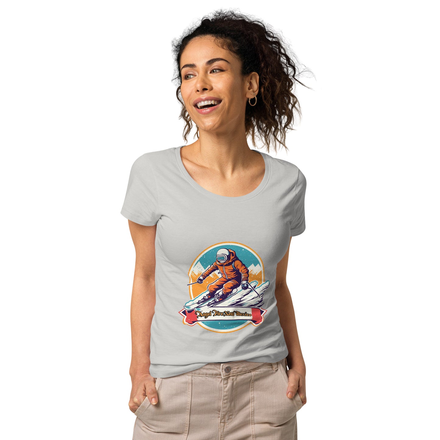 Angel Fire New Mexico Souvenir Women’s basic organic t-shirt