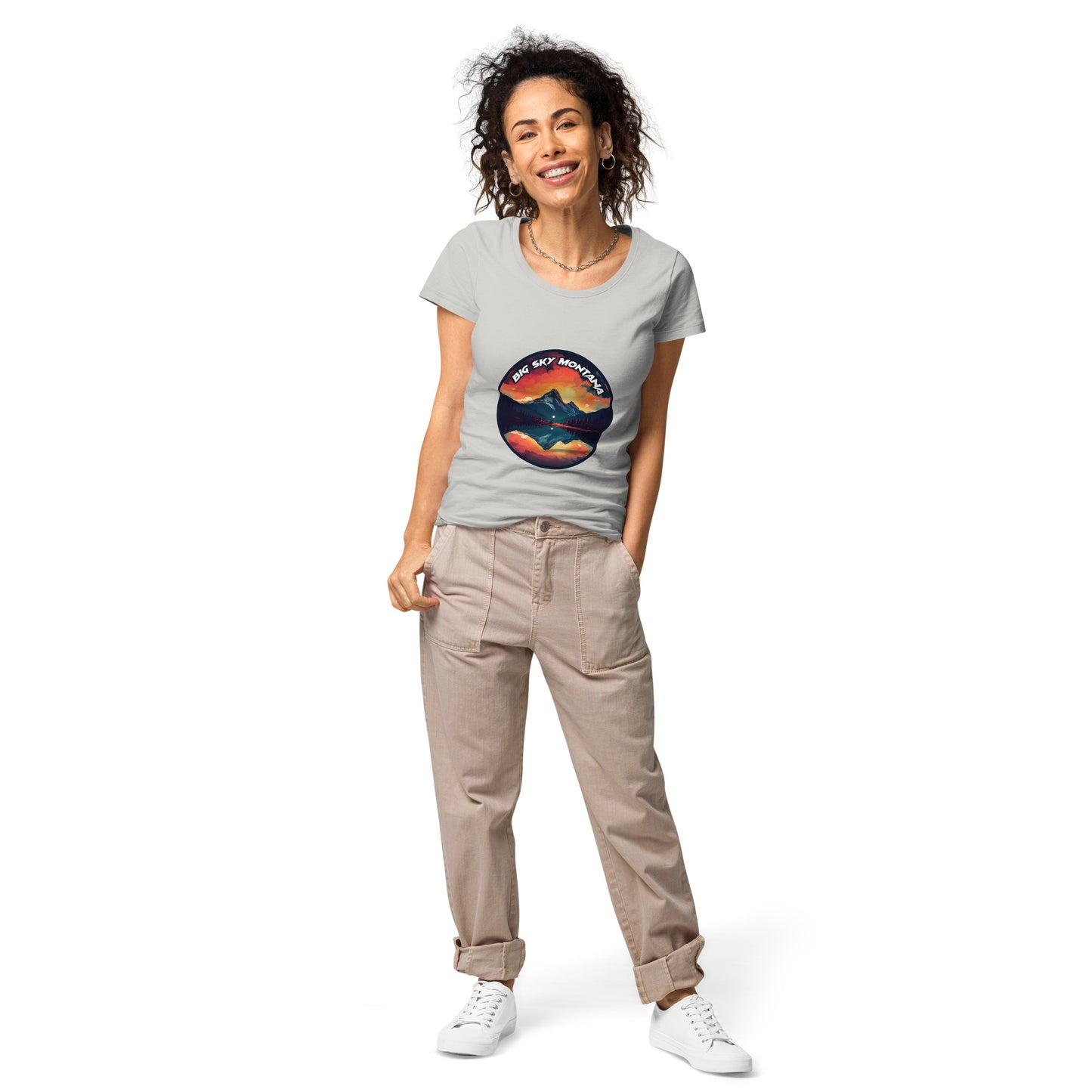 Big Sky Montana Souvenir Women’s basic organic t-shirt