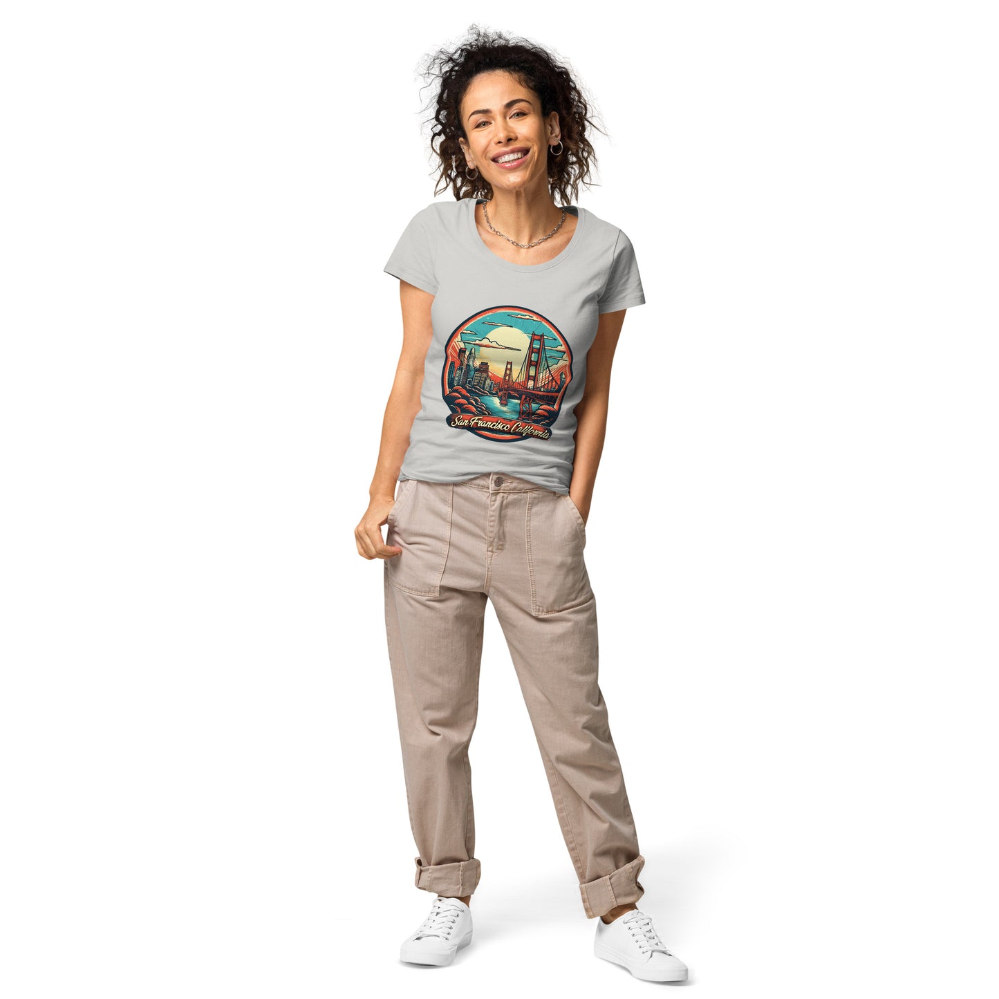 San Francisco California Souvenir Women’s basic organic t-shirt