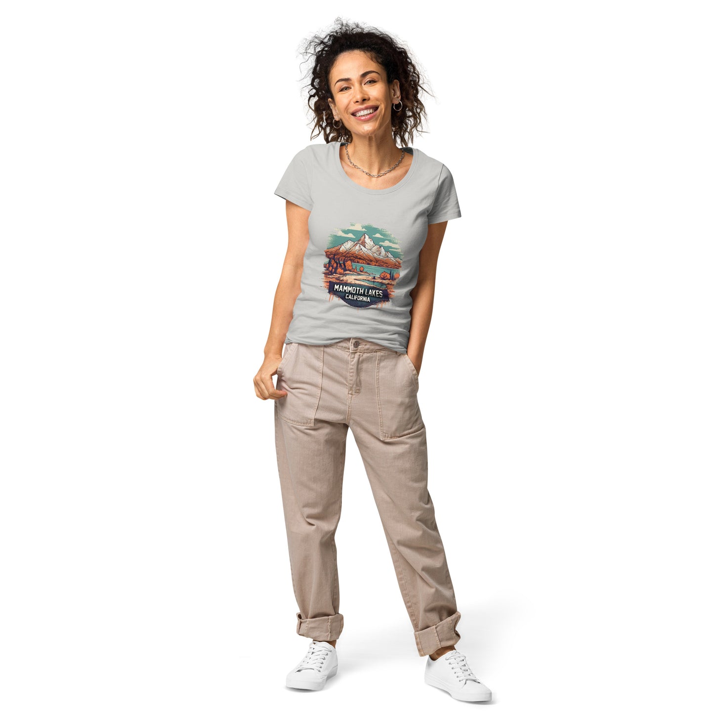 Mammoth Lakes California Souvenir Women’s basic organic t-shirt