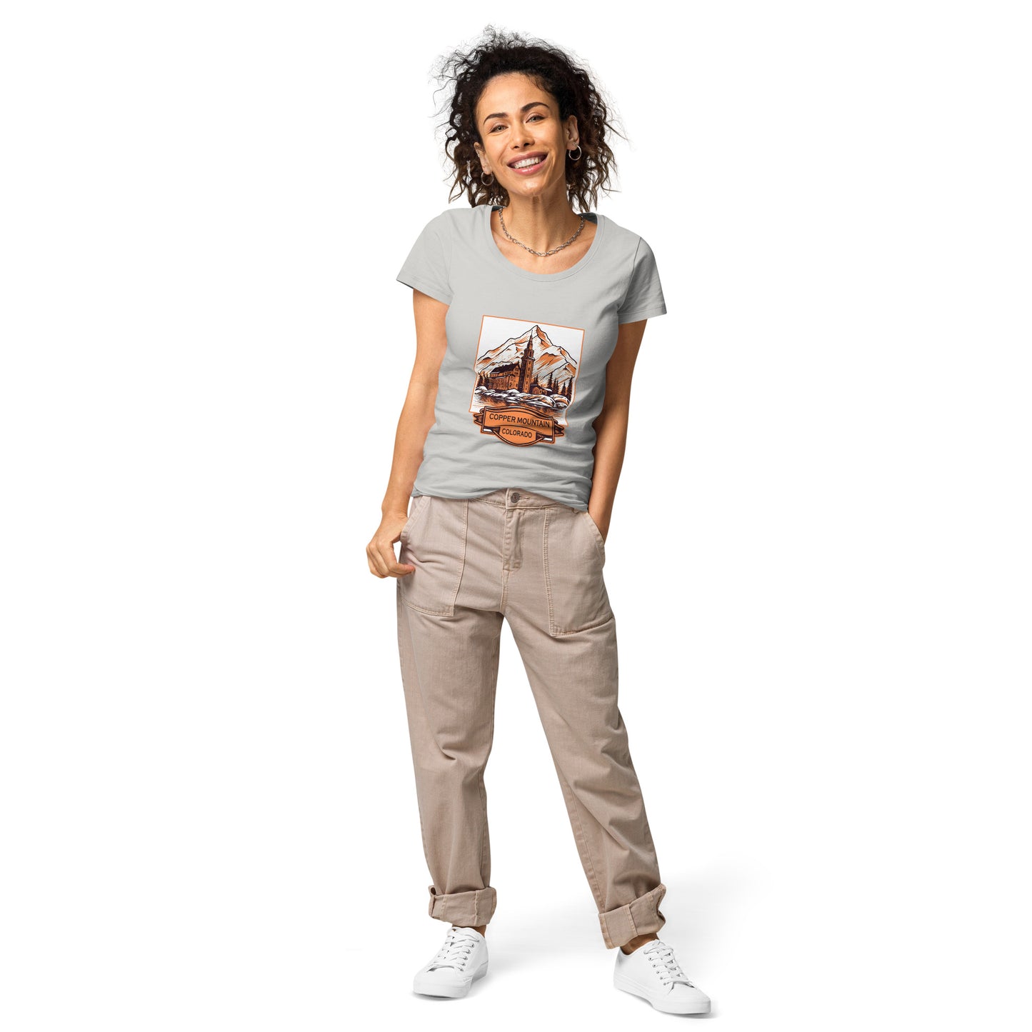 Copper Mountain Colorado Souvenir Women’s basic organic t-shirt