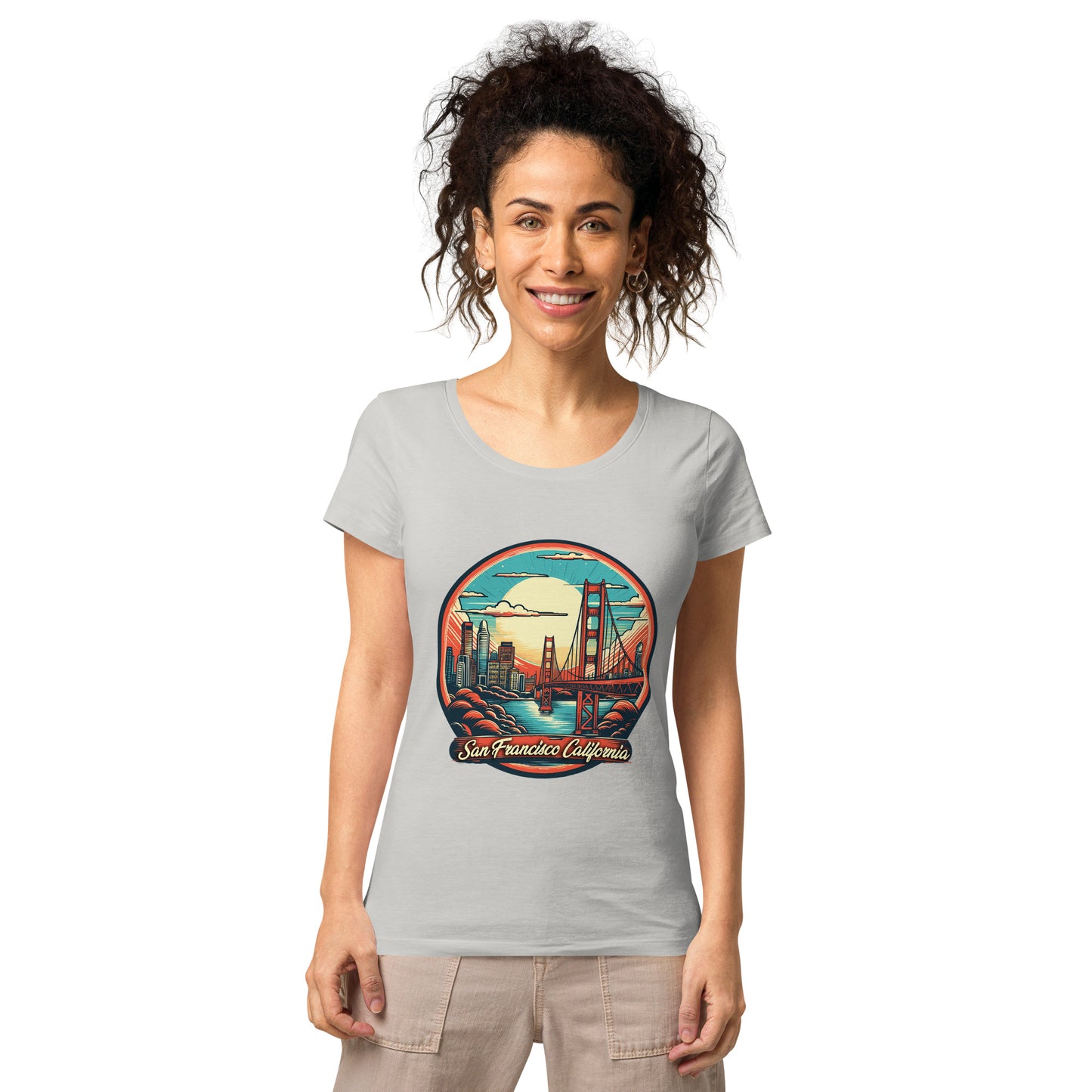 San Francisco California Souvenir Women’s basic organic t-shirt