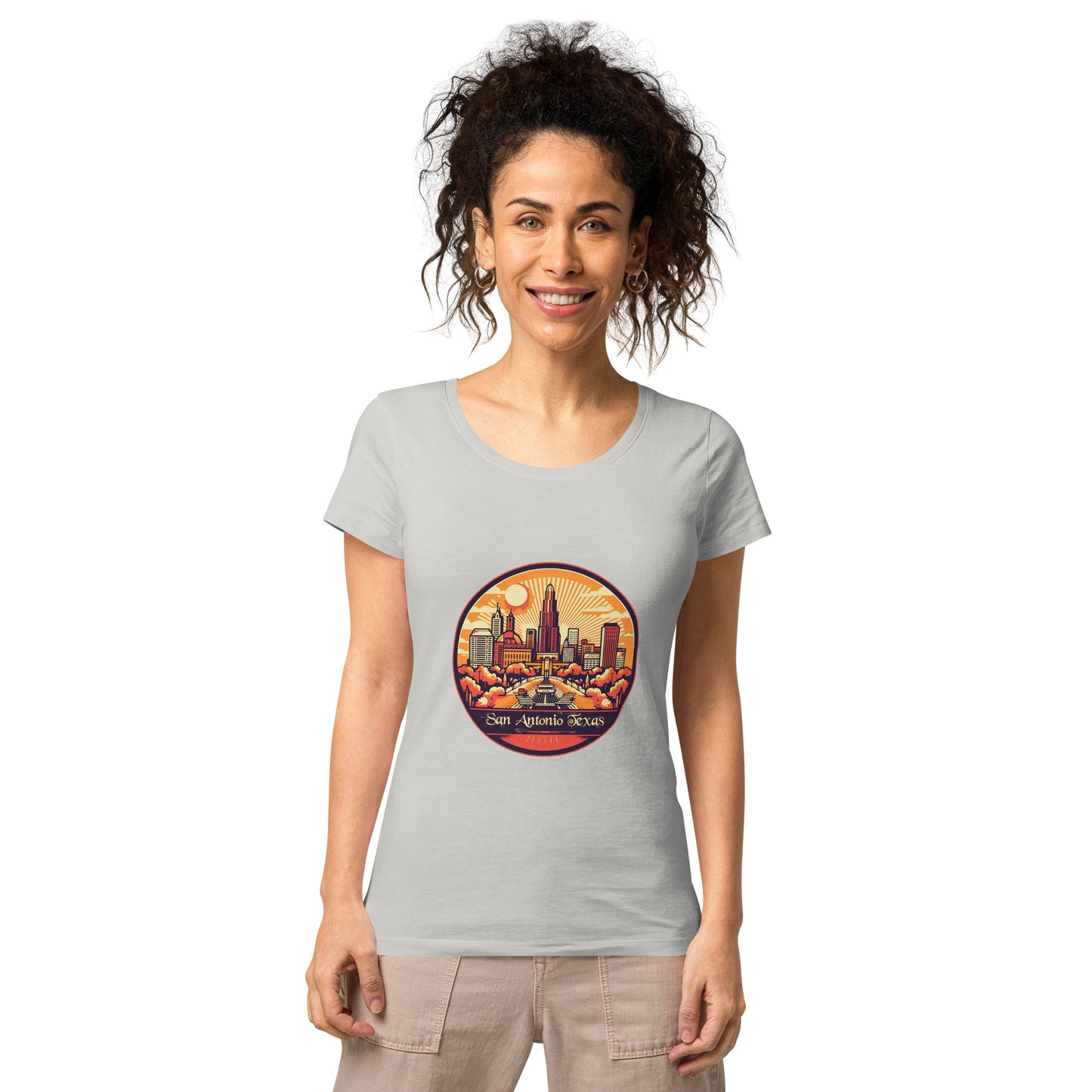 San Antonio Texas Souvenir Women’s basic organic t-shirt