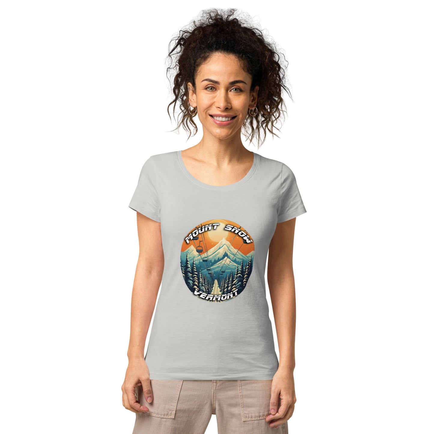 Mount Snow Vermont Souvenir Women’s basic organic t-shirt