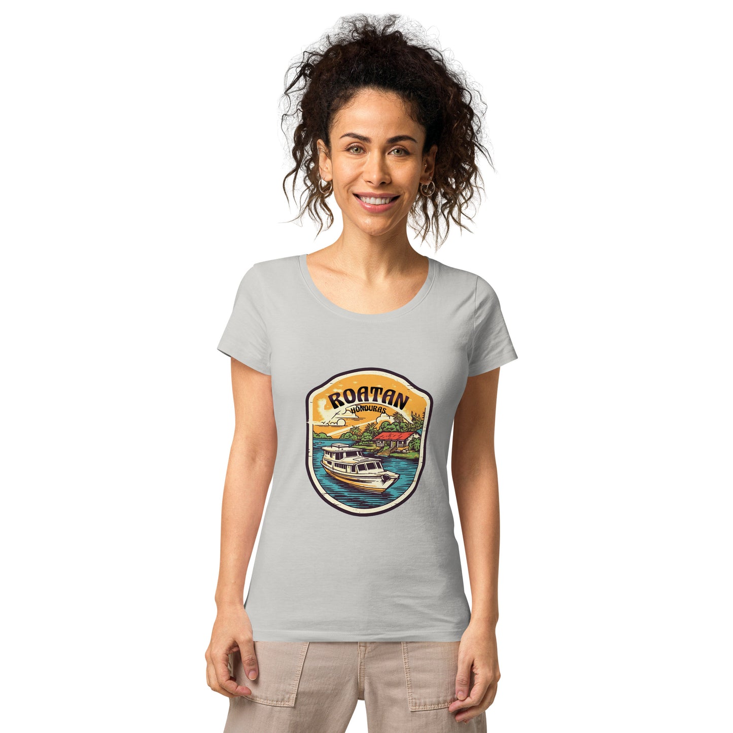 Roatan Honduras Souvenir Women’s basic organic t-shirt