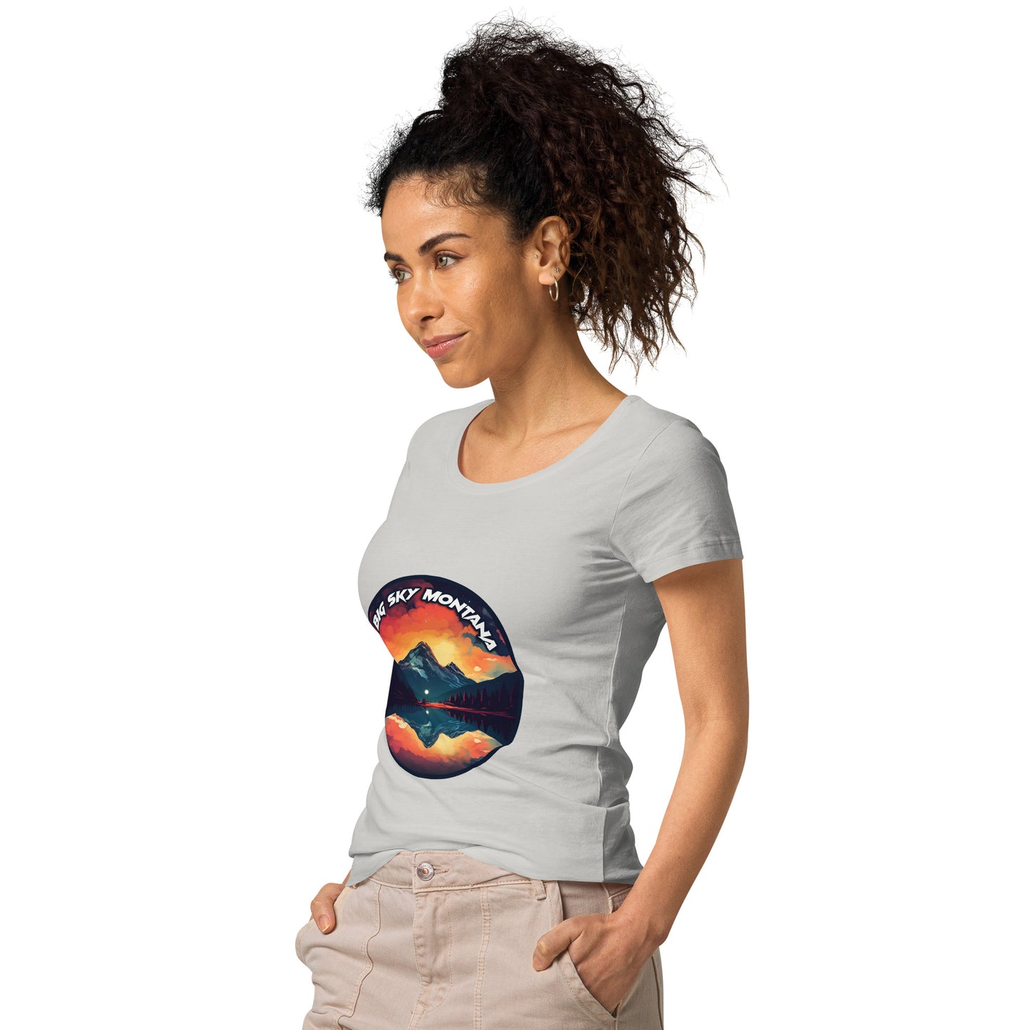 Big Sky Montana Souvenir Women’s basic organic t-shirt