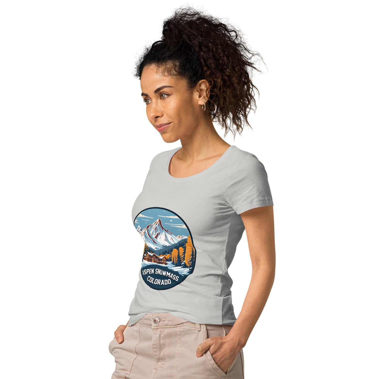 Aspen Snowmass Colorado Souvenir Women’s basic organic t-shirt