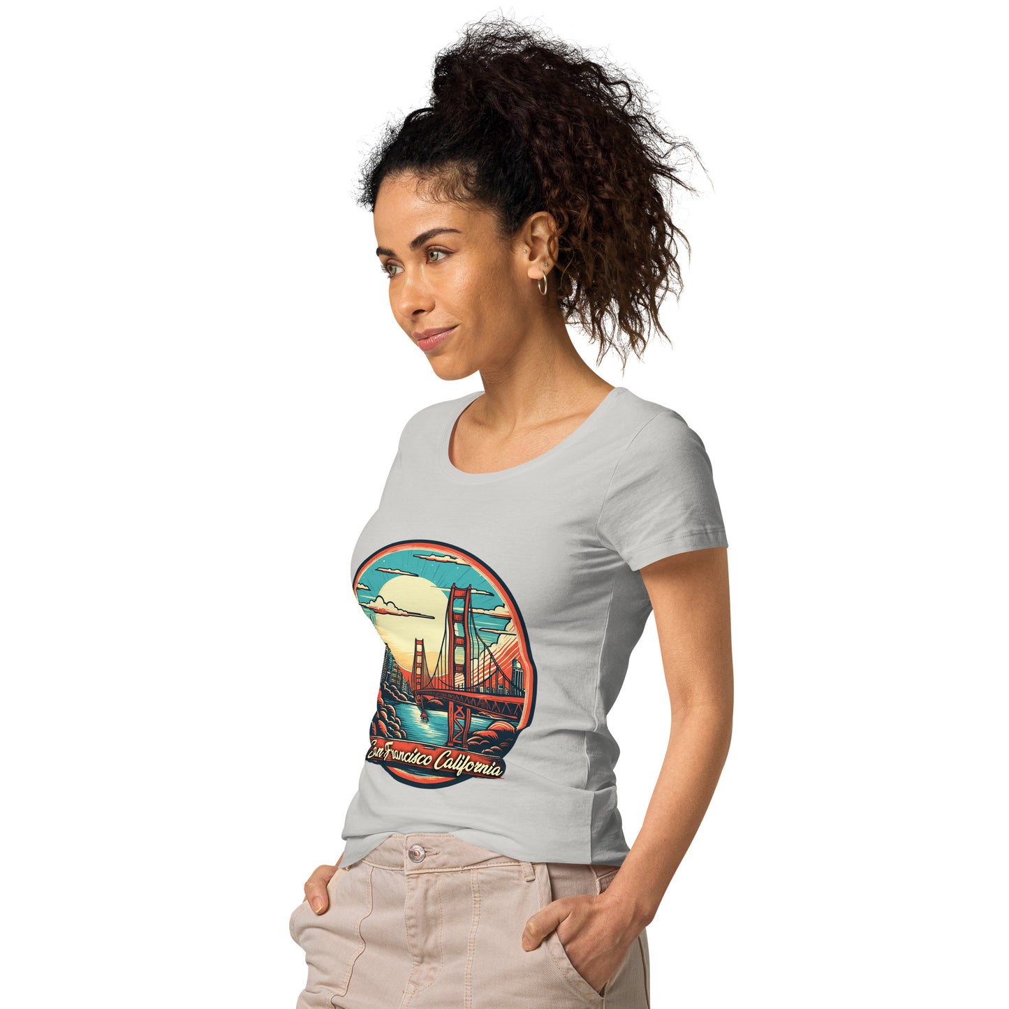 San Francisco California Souvenir Women’s basic organic t-shirt