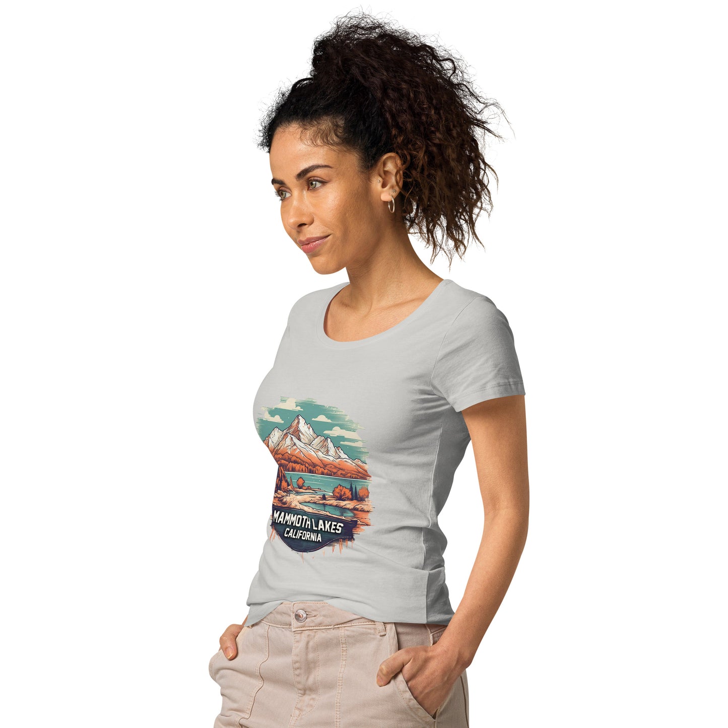 Mammoth Lakes California Souvenir Women’s basic organic t-shirt