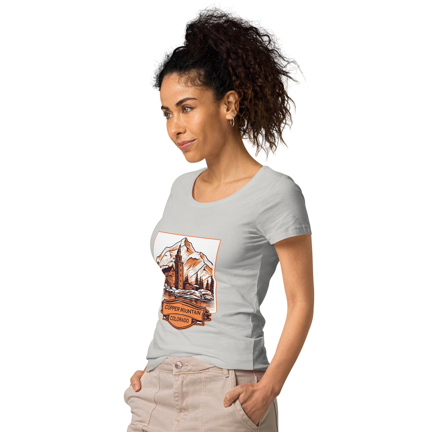 Copper Mountain Colorado Souvenir Women’s basic organic t-shirt