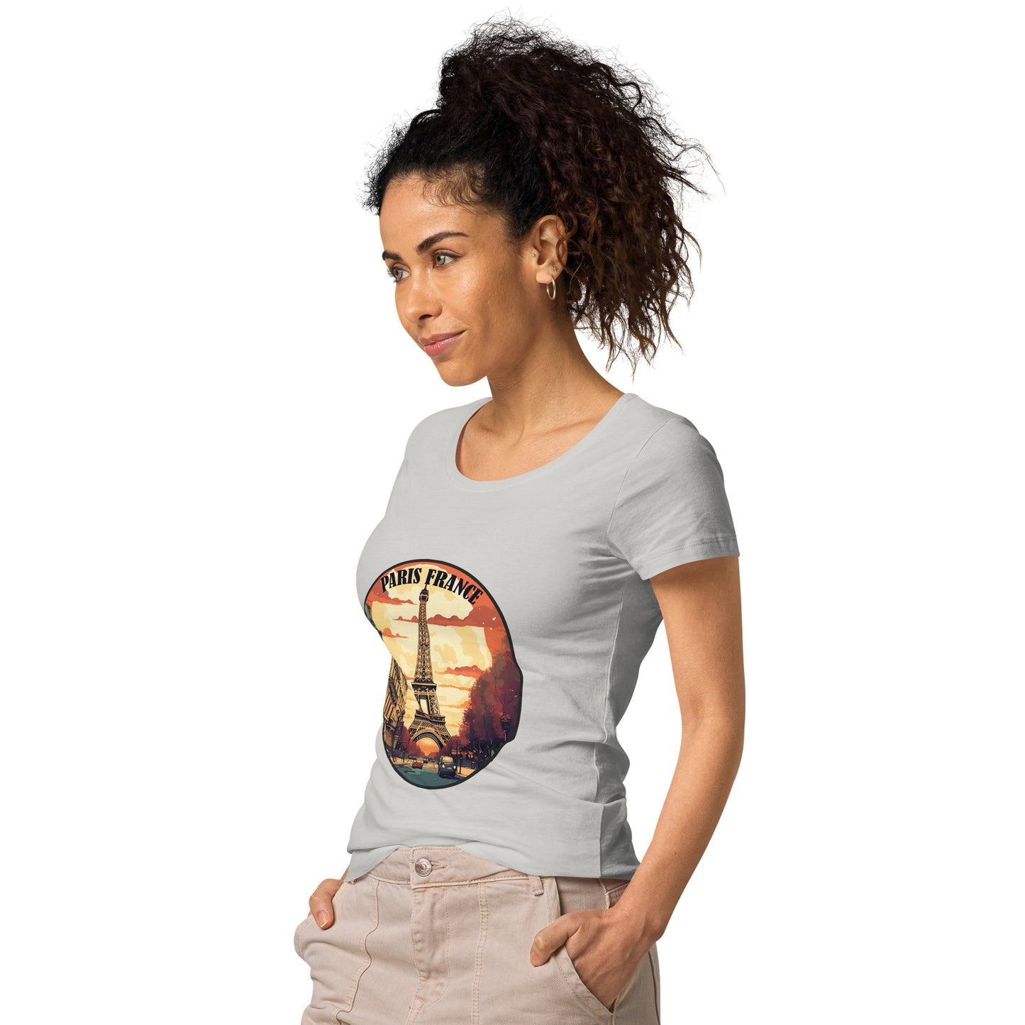 Paris France Souvenir Women’s basic organic t-shirt