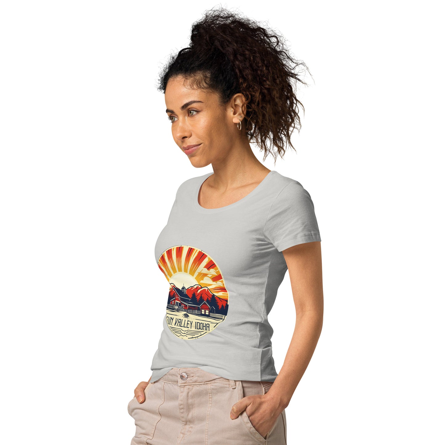 Sun Valley Idaho Souvenir Women’s basic organic t-shirt