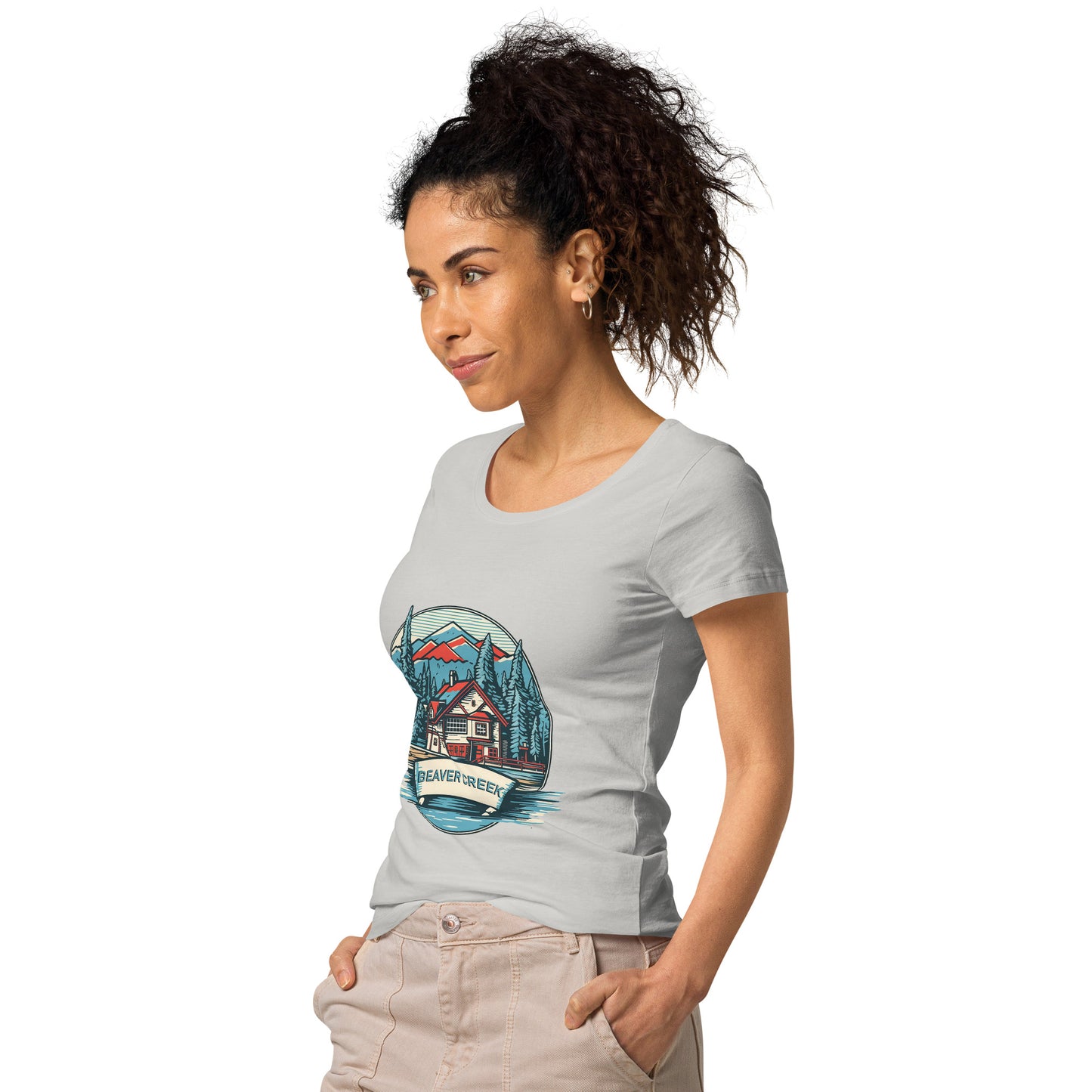 Beaver Creek Colorado Souvenir Women’s basic organic t-shirt