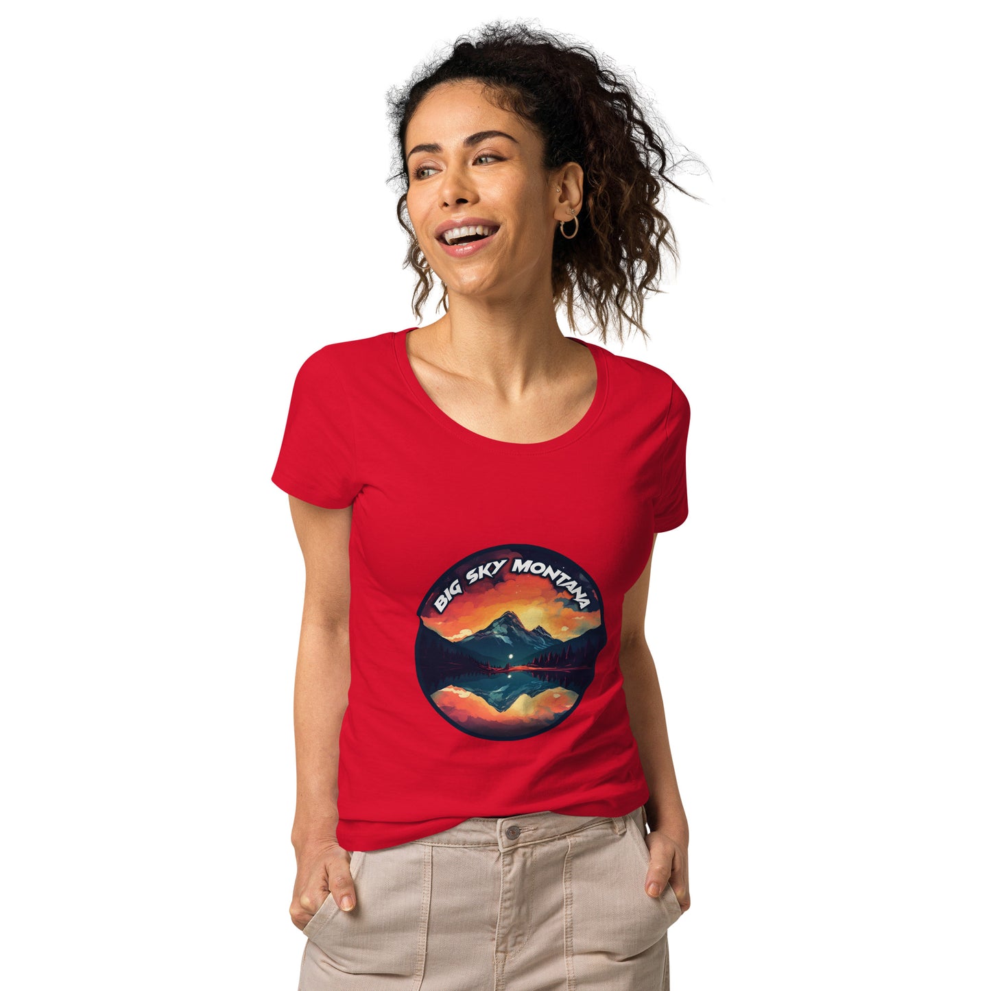 Big Sky Montana Souvenir Women’s basic organic t-shirt