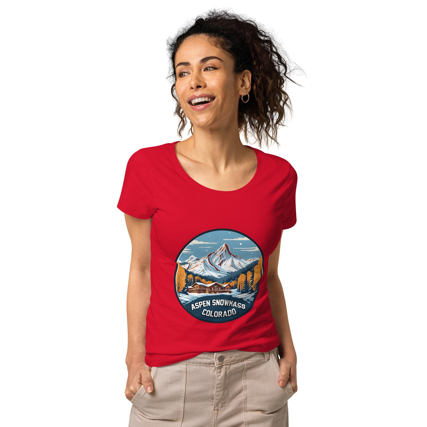 Aspen Snowmass Colorado Souvenir Women’s basic organic t-shirt