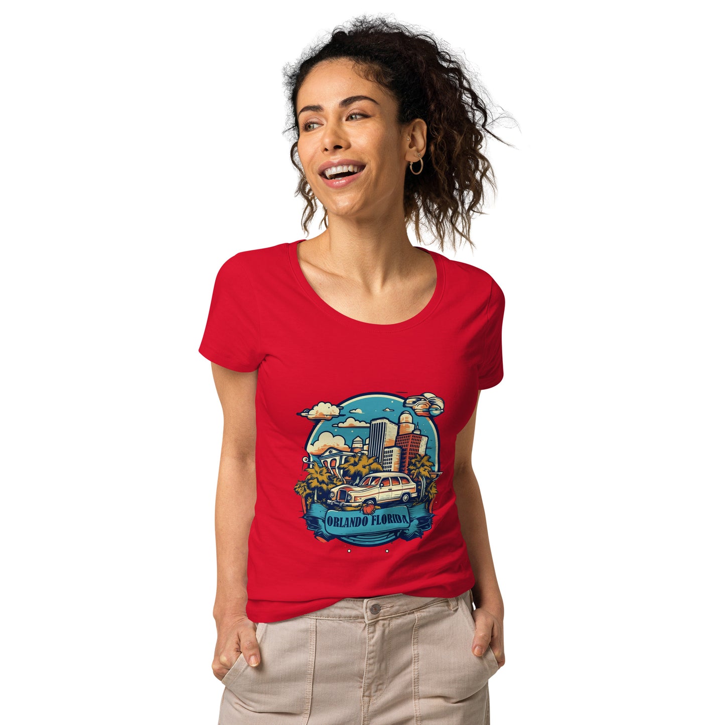 Orlando Florida Souvenir Women’s basic organic t-shirt