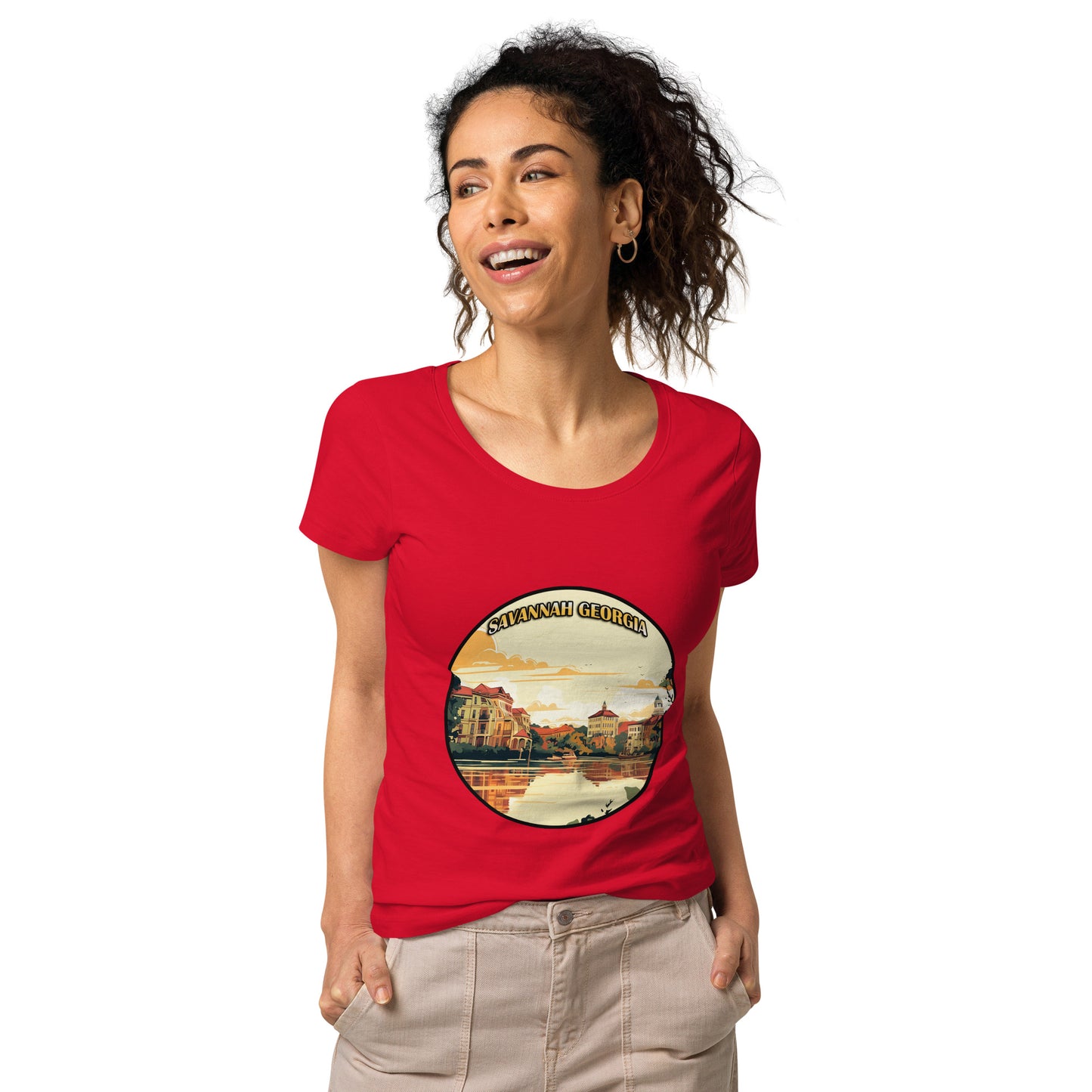 Savannah Georgia Souvenir Women’s basic organic t-shirt