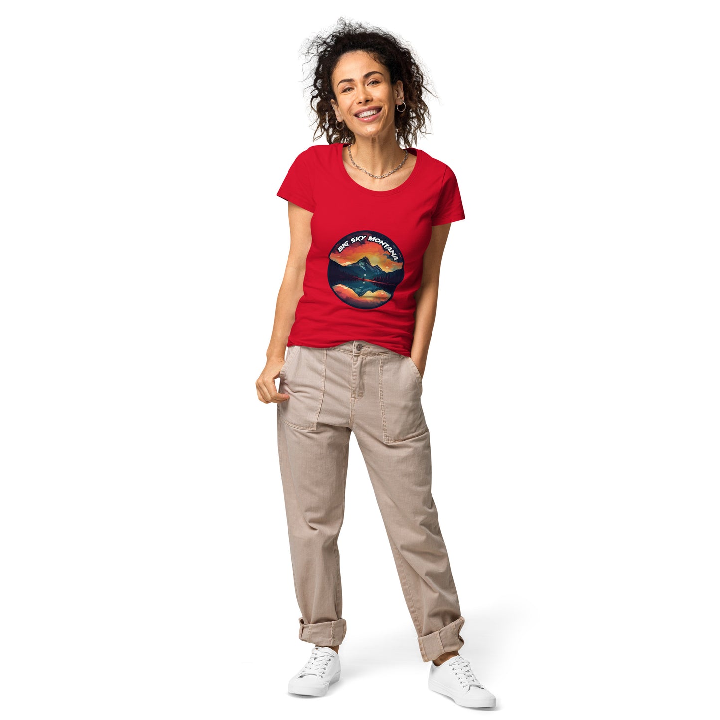 Big Sky Montana Souvenir Women’s basic organic t-shirt