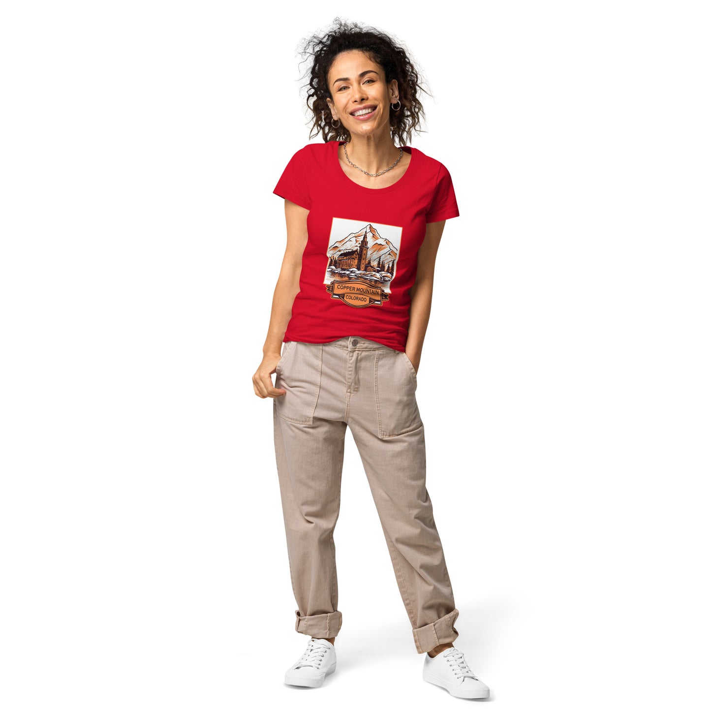 Copper Mountain Colorado Souvenir Women’s basic organic t-shirt