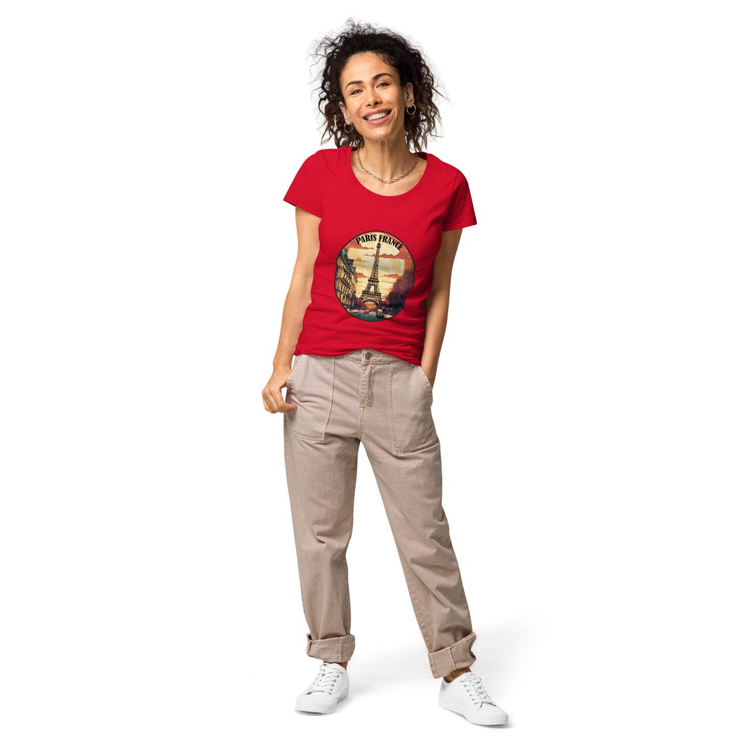 Paris France Souvenir Women’s basic organic t-shirt