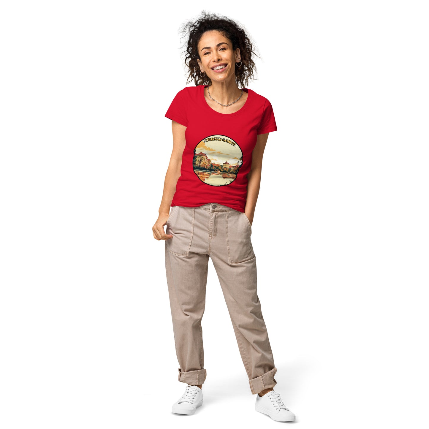 Savannah Georgia Souvenir Women’s basic organic t-shirt