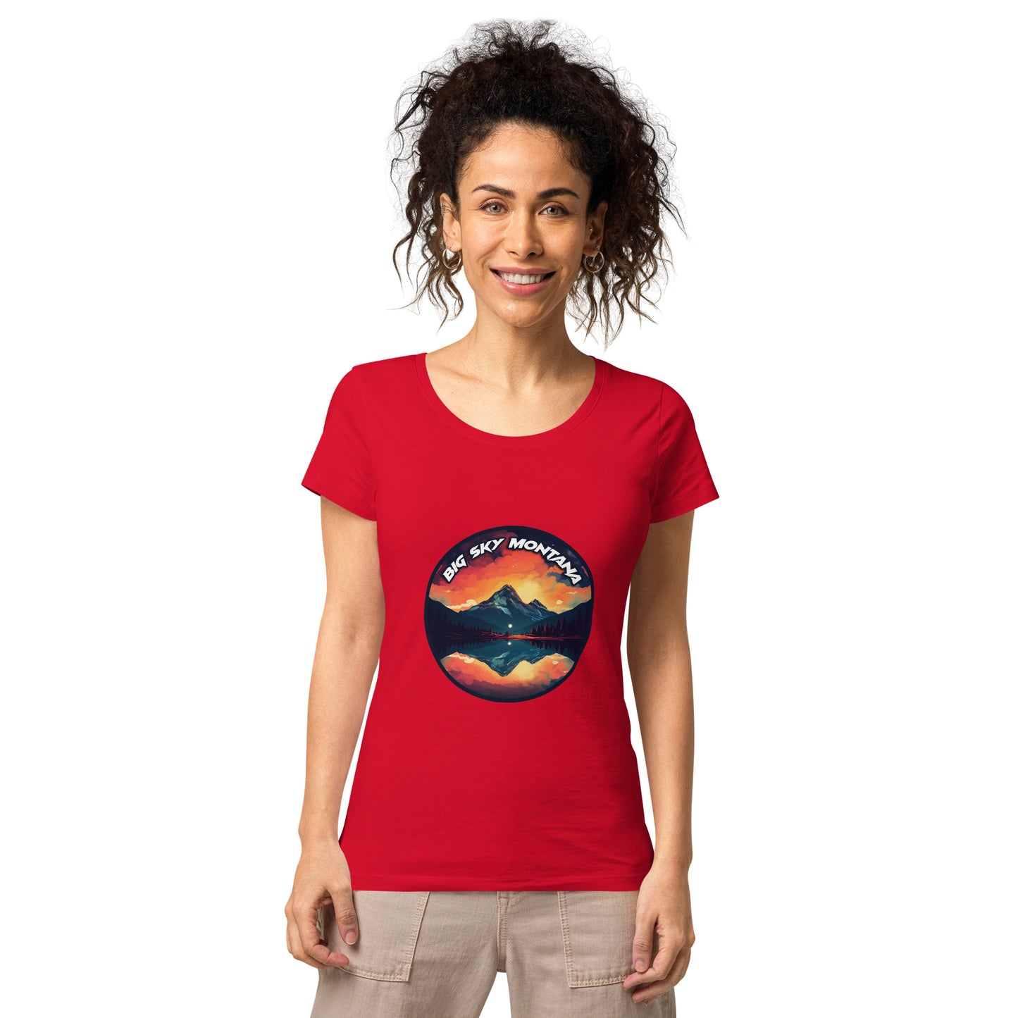 Big Sky Montana Souvenir Women’s basic organic t-shirt