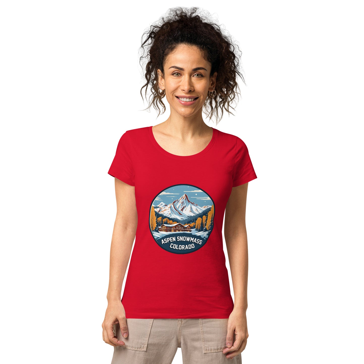 Aspen Snowmass Colorado Souvenir Women’s basic organic t-shirt