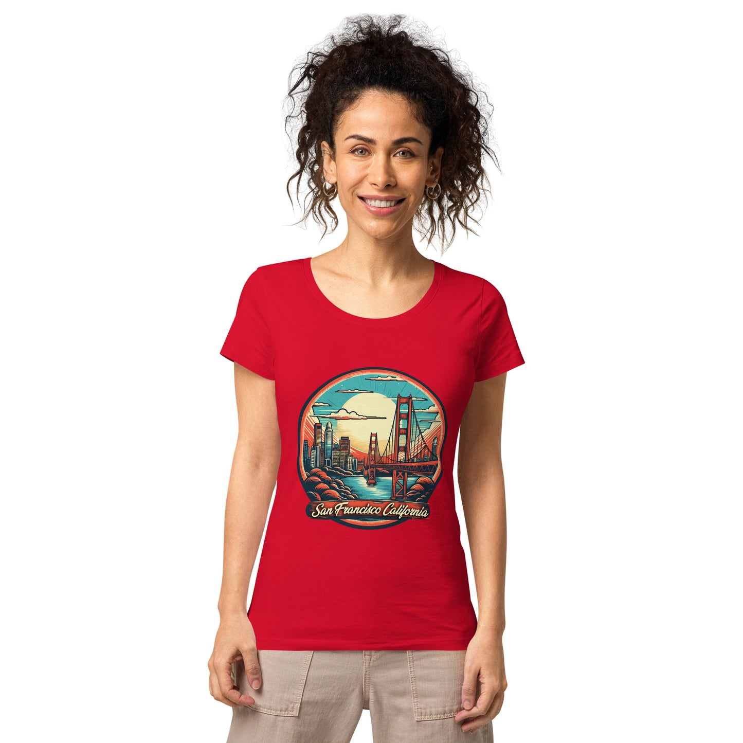 San Francisco California Souvenir Women’s basic organic t-shirt