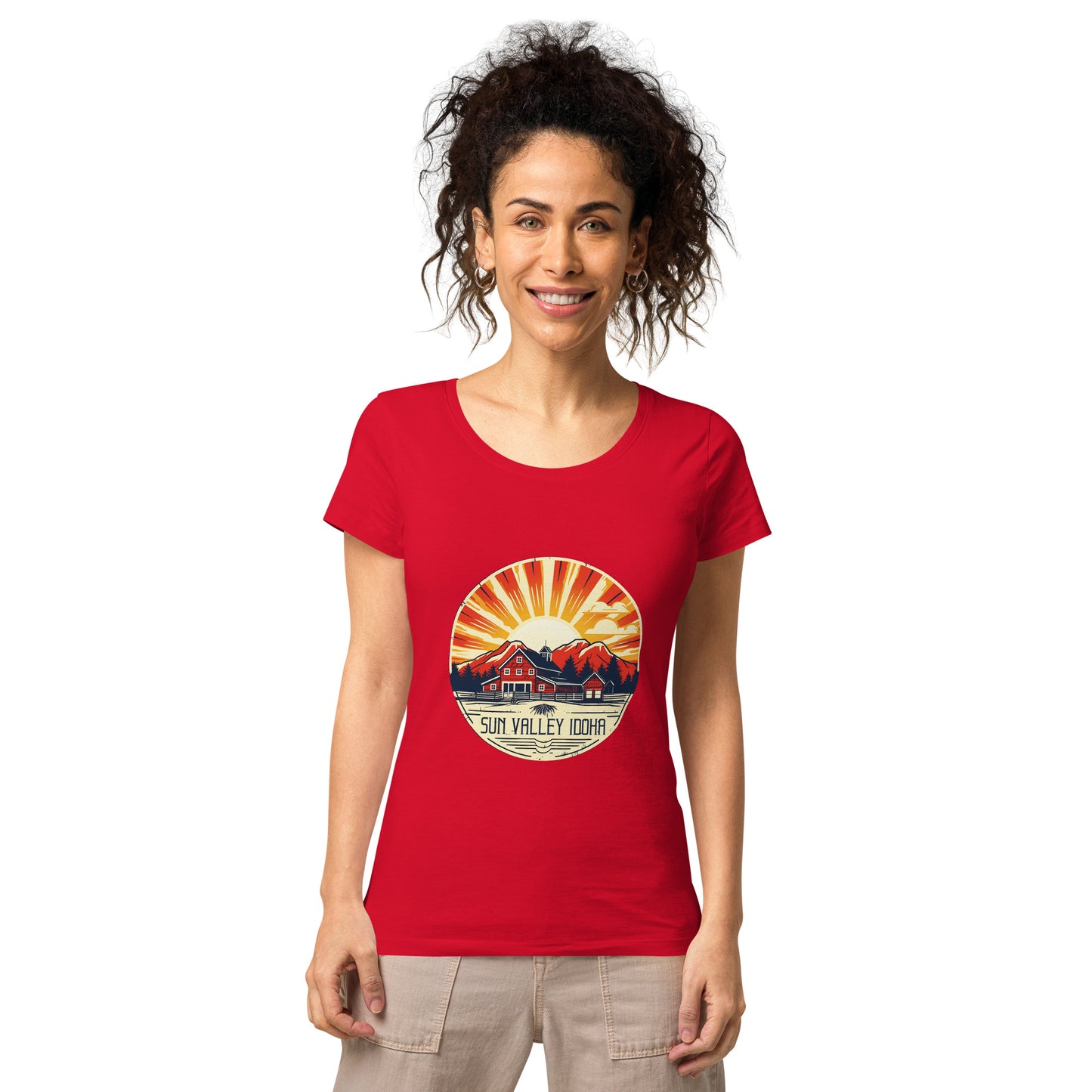 Sun Valley Idaho Souvenir Women’s basic organic t-shirt