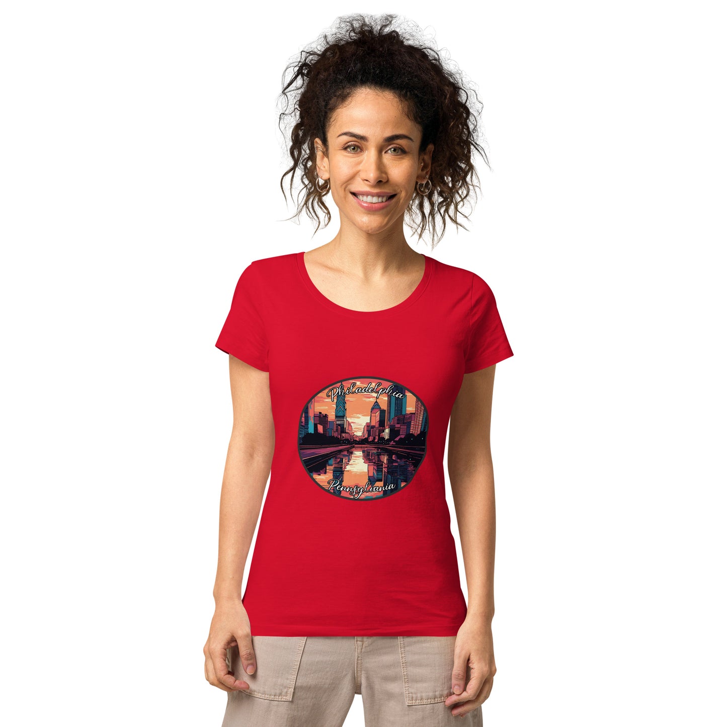 Philadelphia Pennsylvania Souvenir Women’s basic organic t-shirt