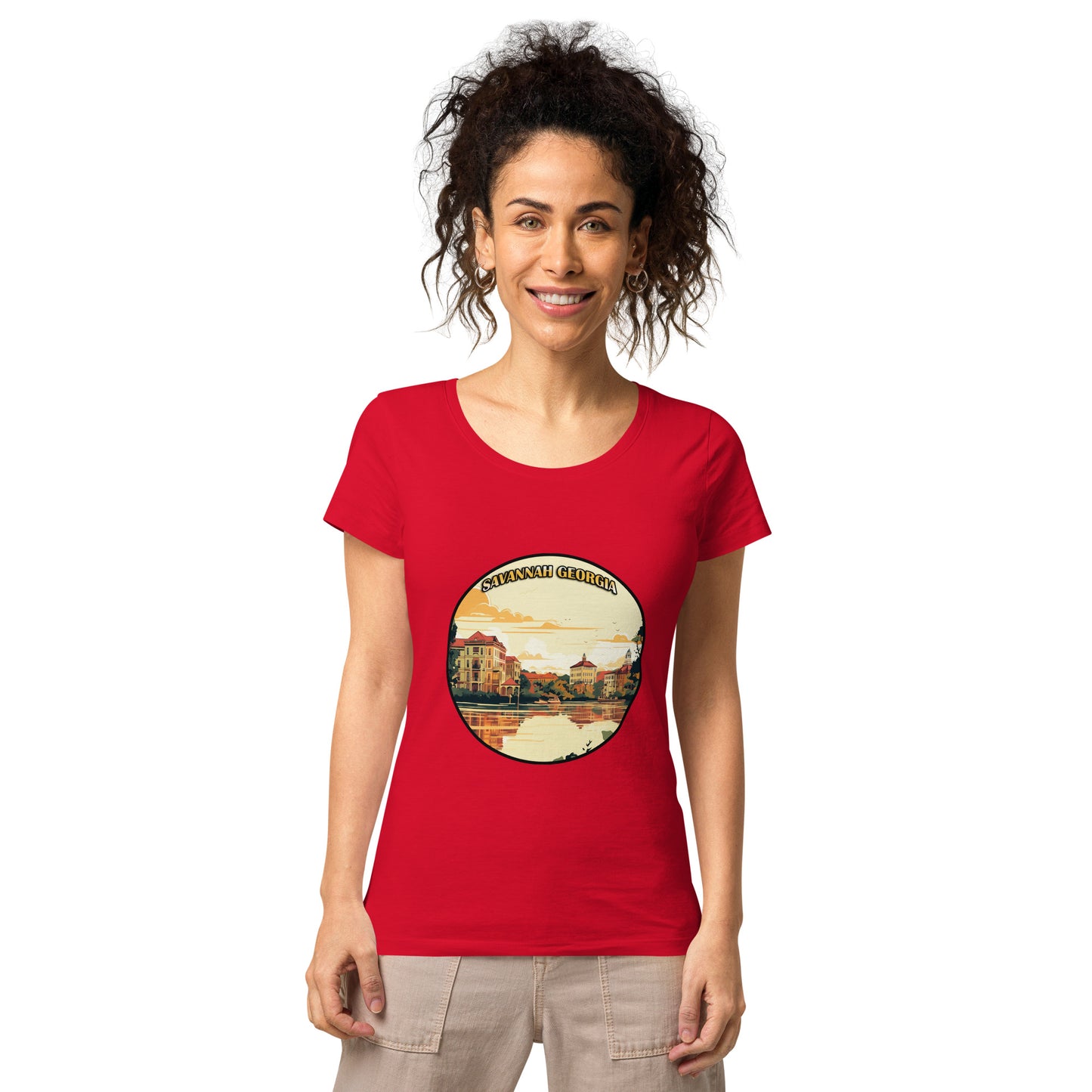 Savannah Georgia Souvenir Women’s basic organic t-shirt