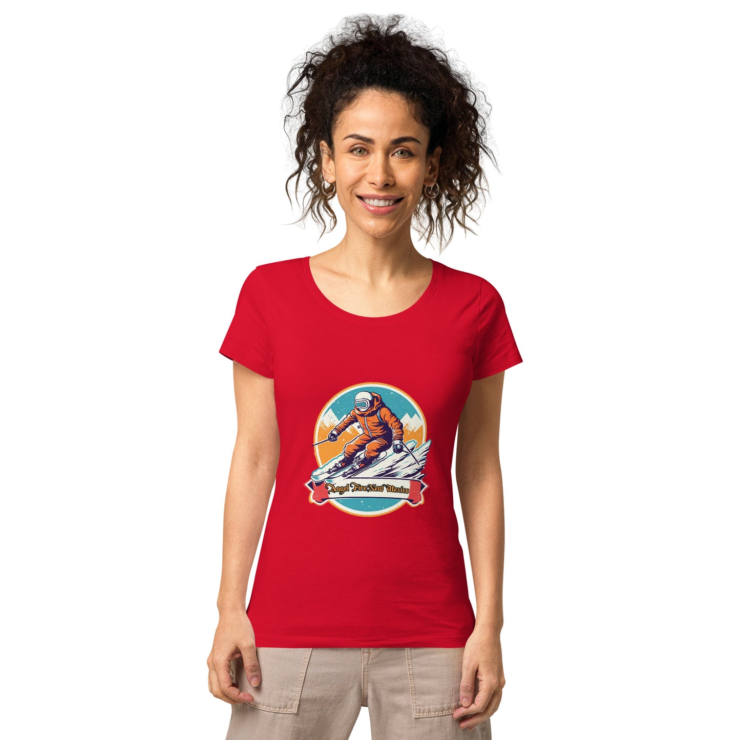 Angel Fire New Mexico Souvenir Women’s basic organic t-shirt