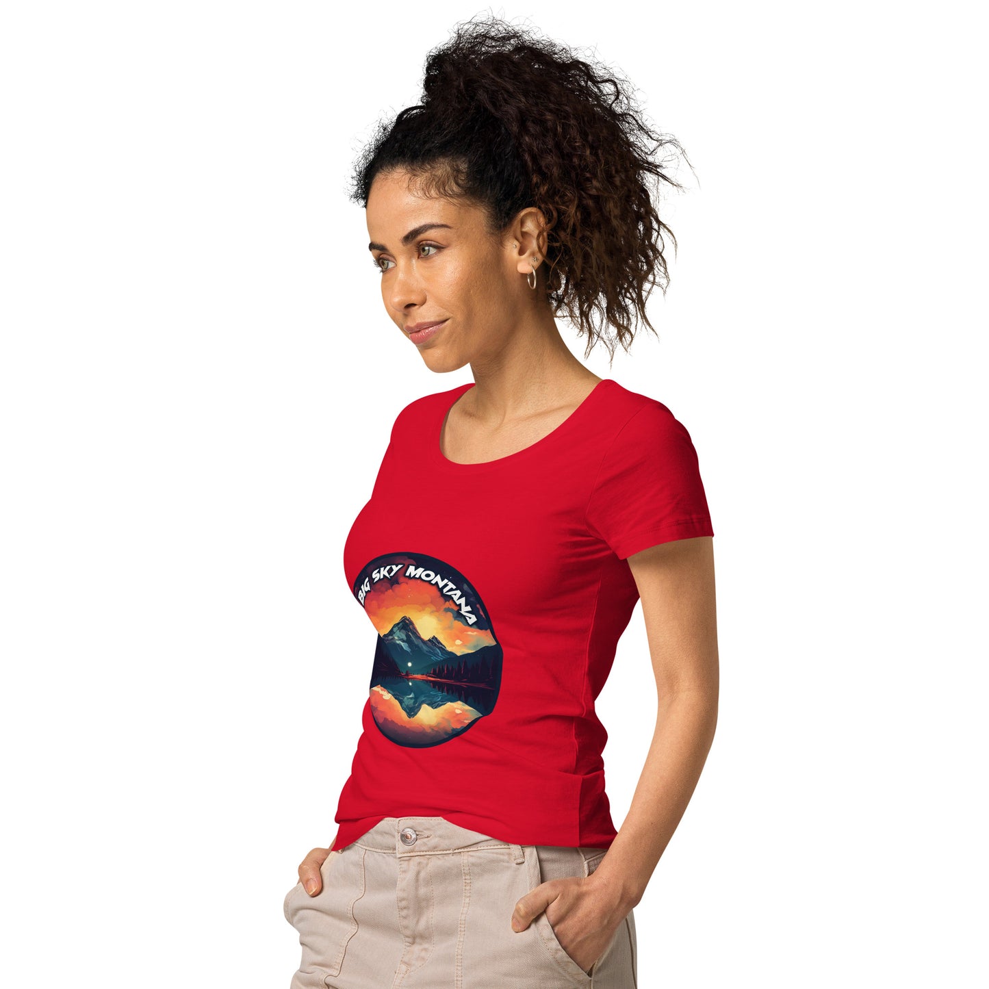 Big Sky Montana Souvenir Women’s basic organic t-shirt