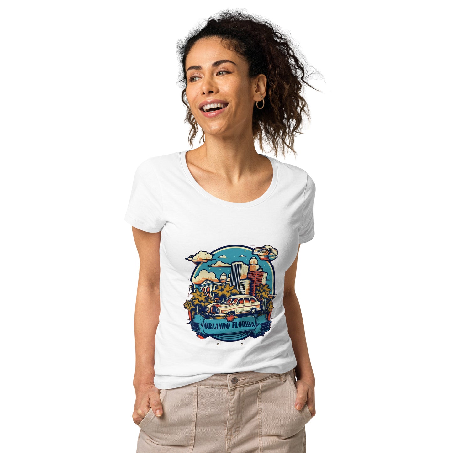 Orlando Florida Souvenir Women’s basic organic t-shirt