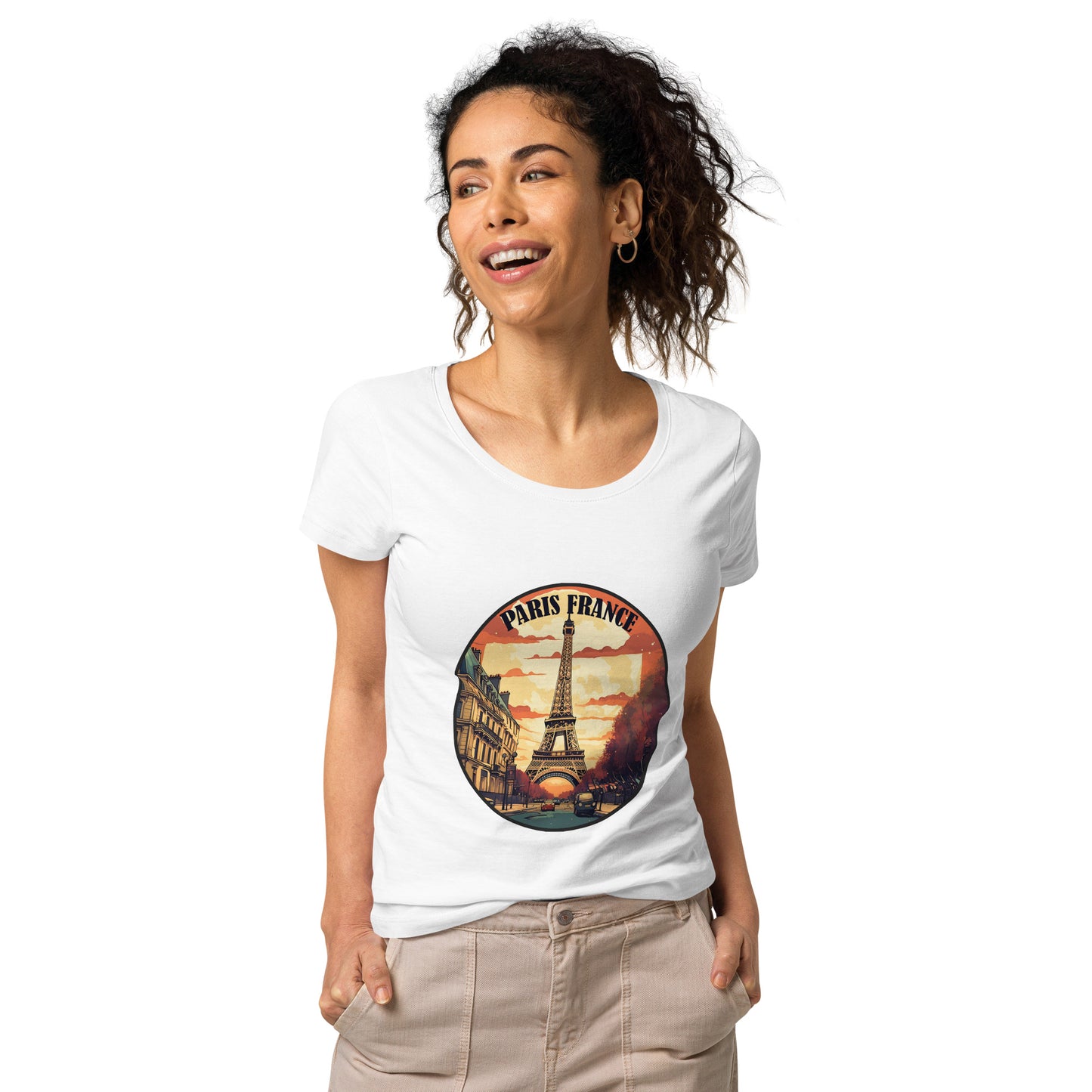 Paris France Souvenir Women’s basic organic t-shirt