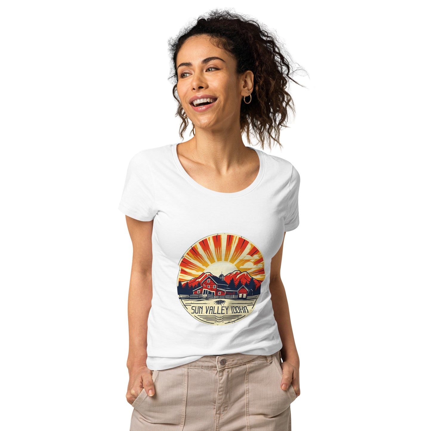 Sun Valley Idaho Souvenir Women’s basic organic t-shirt