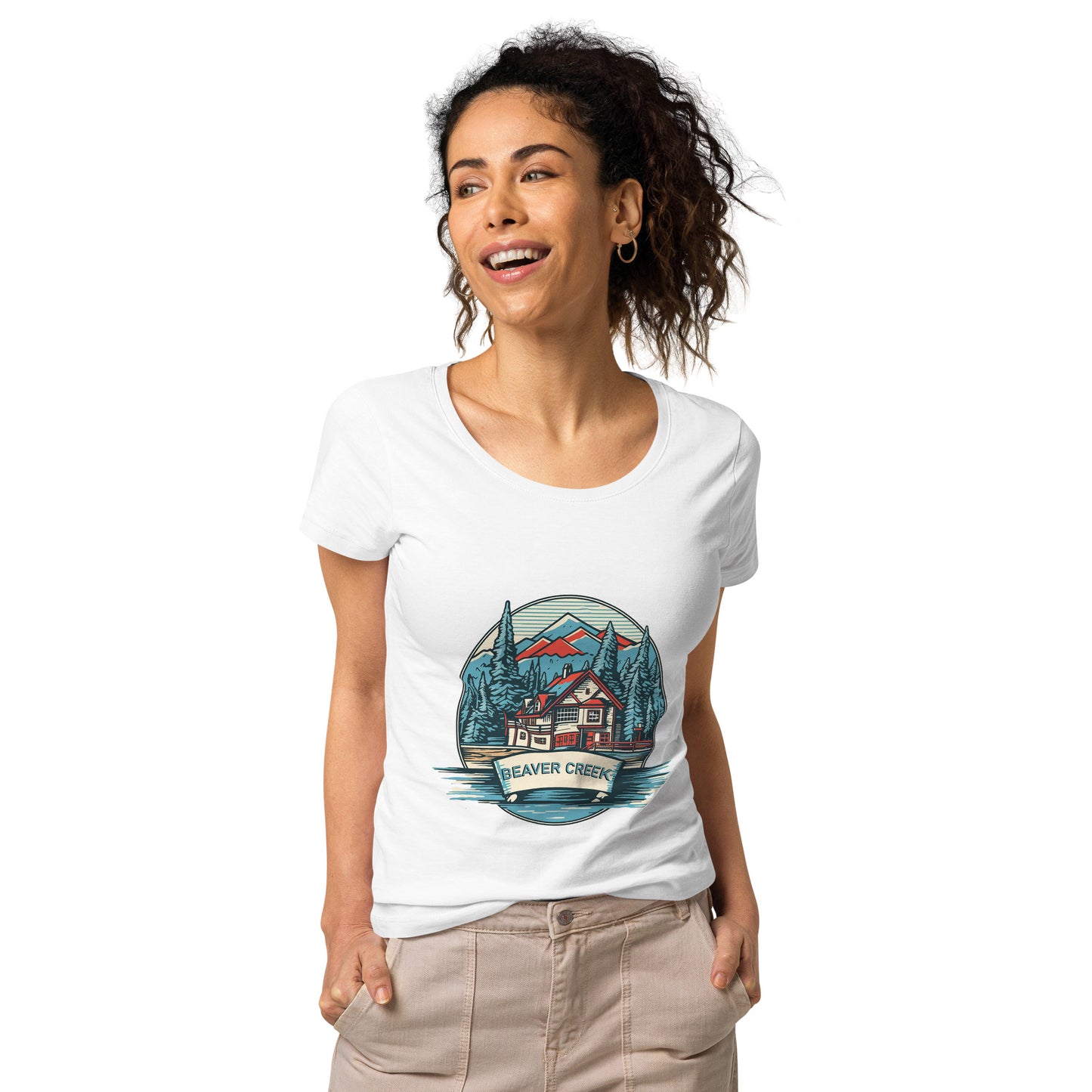 Beaver Creek Colorado Souvenir Women’s basic organic t-shirt