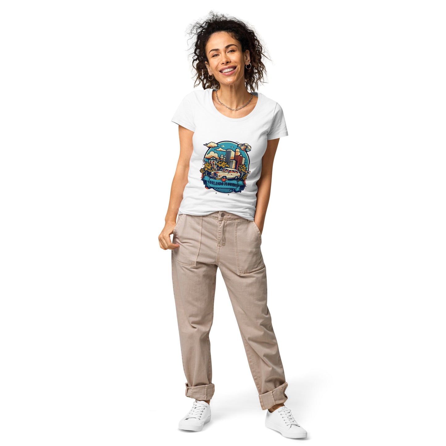 Orlando Florida Souvenir Women’s basic organic t-shirt