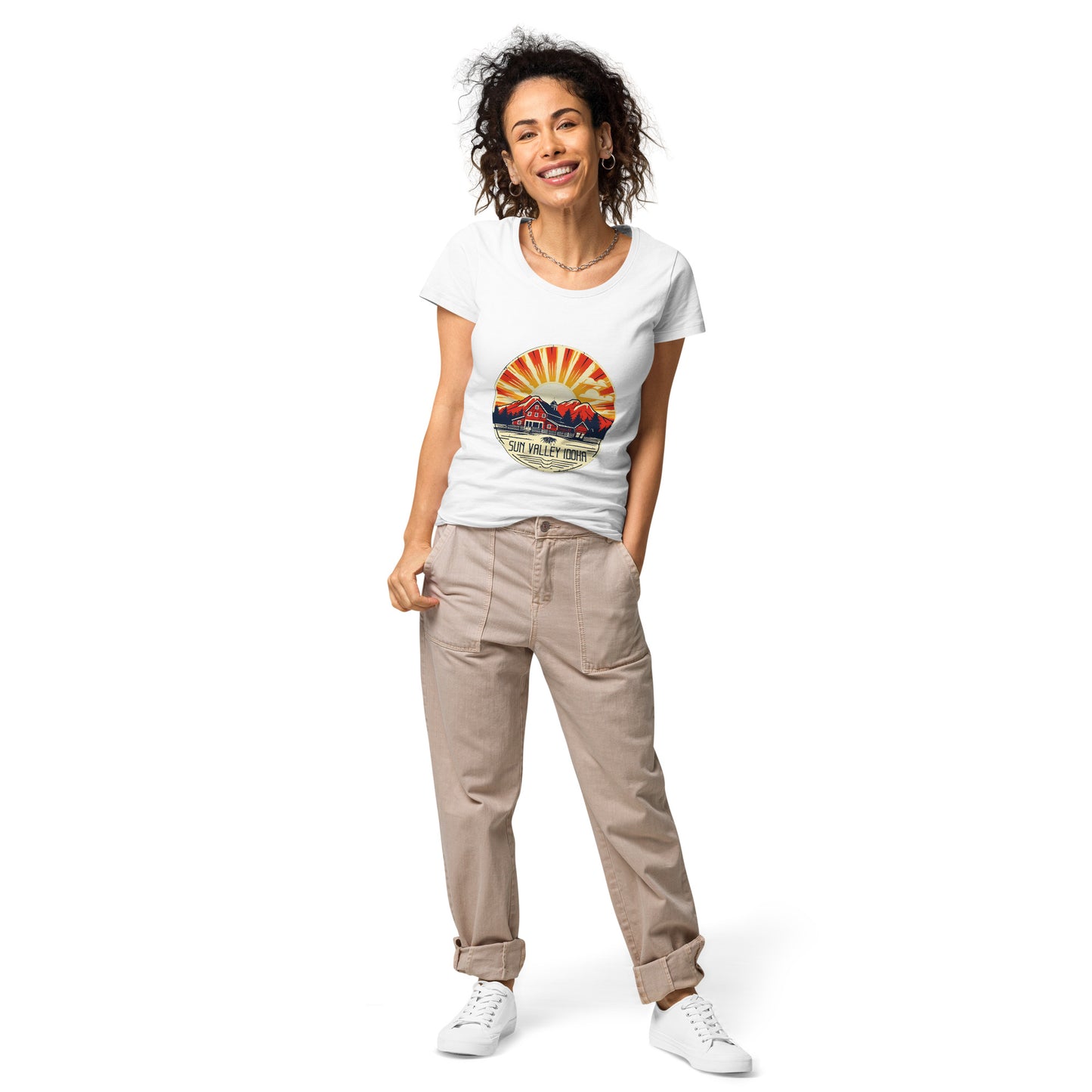 Sun Valley Idaho Souvenir Women’s basic organic t-shirt