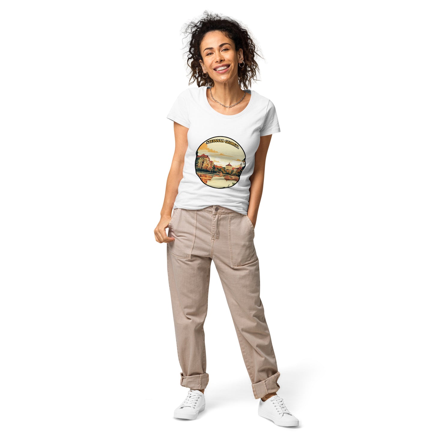 Savannah Georgia Souvenir Women’s basic organic t-shirt