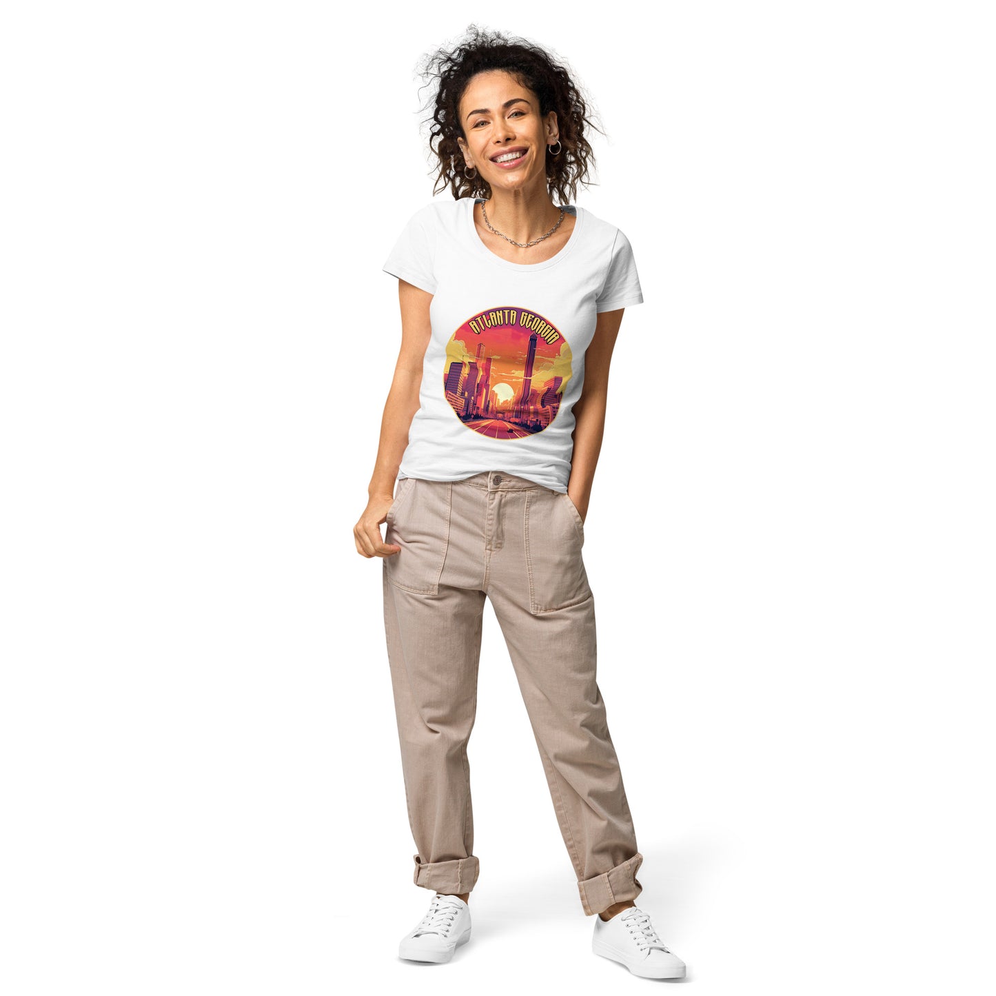 Atlanta Georgia Souvenir Women’s basic organic t-shirt