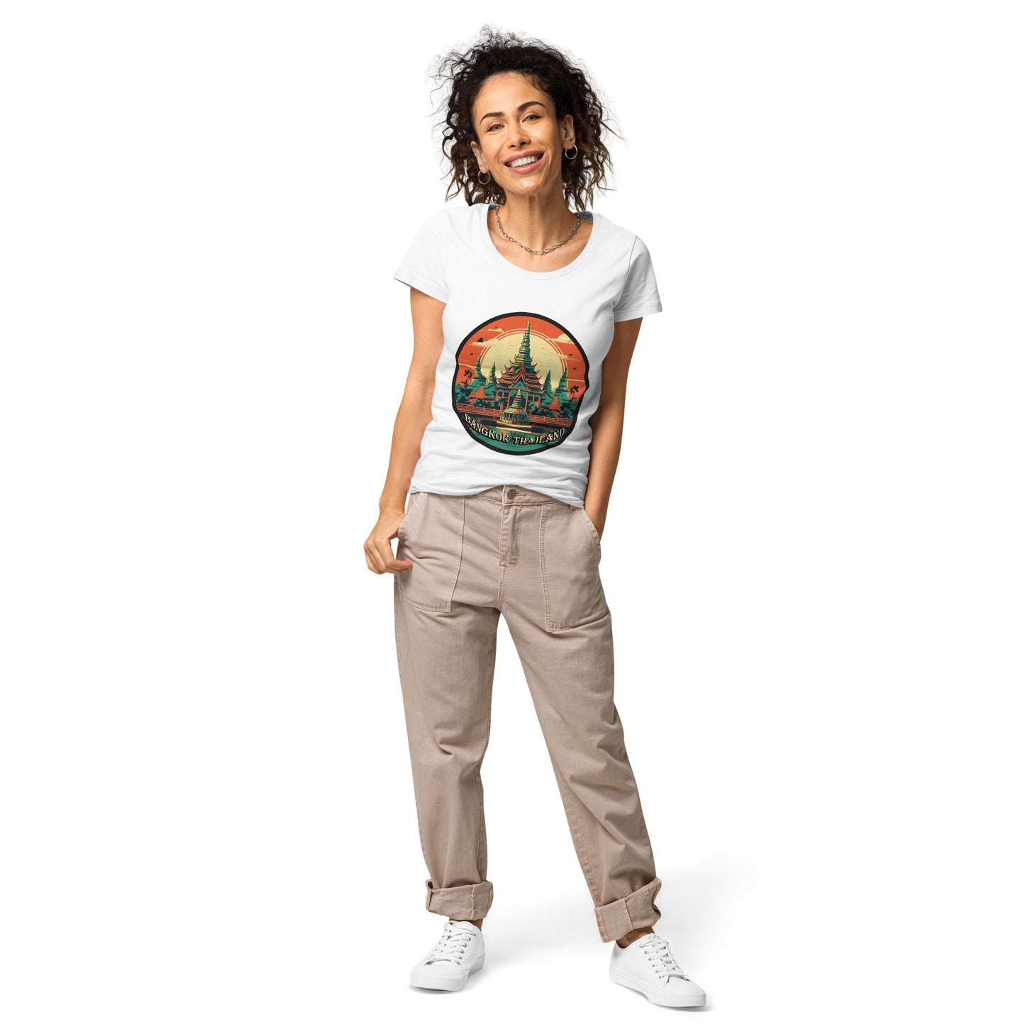 Bangkok Thailand Souvenir Women’s basic organic t-shirt