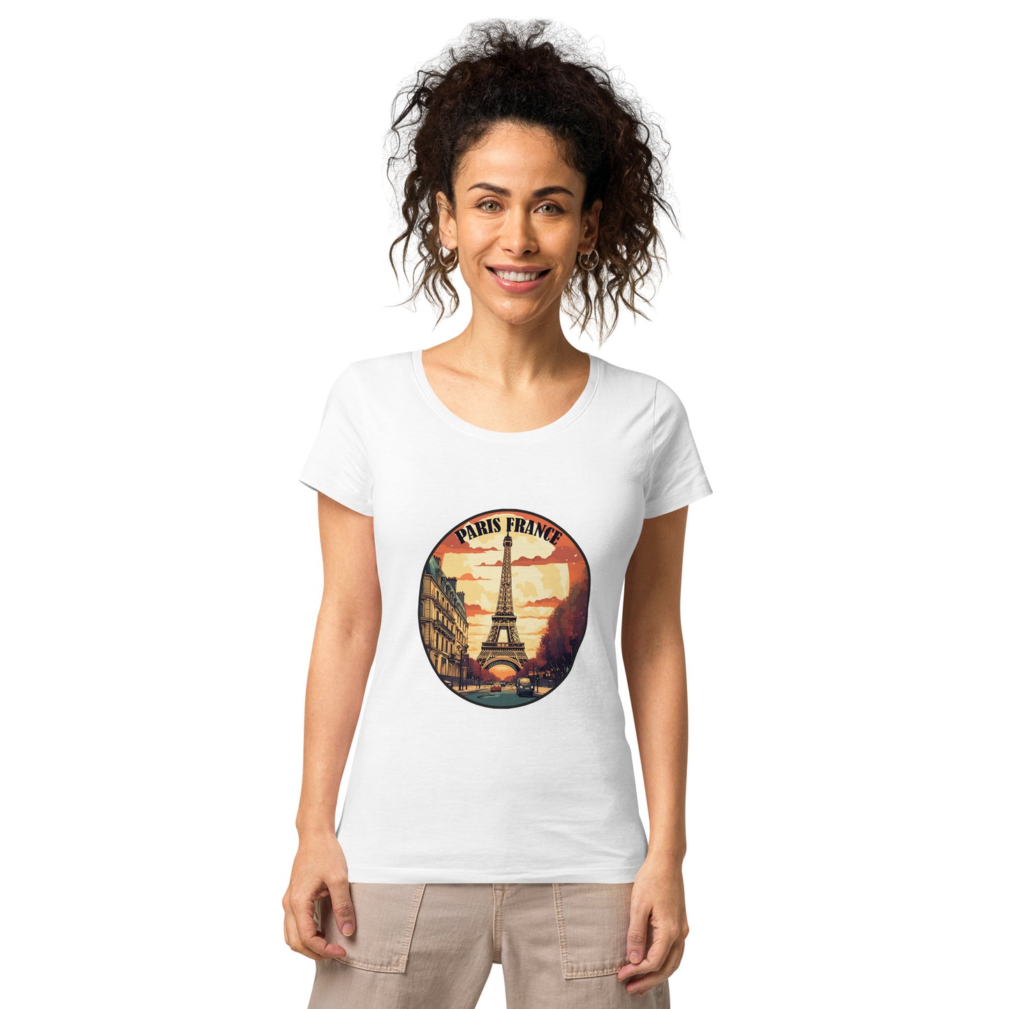 Paris France Souvenir Women’s basic organic t-shirt