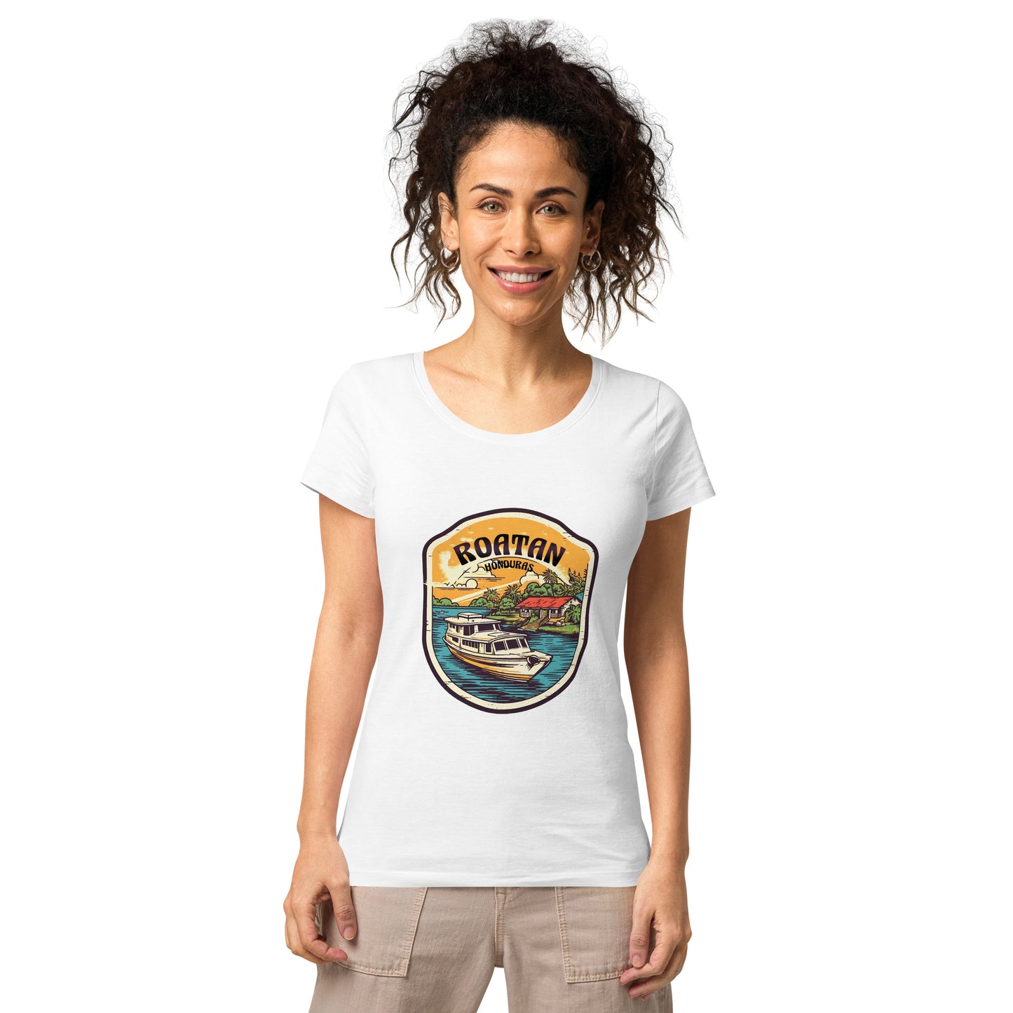 Roatan Honduras Souvenir Women’s basic organic t-shirt