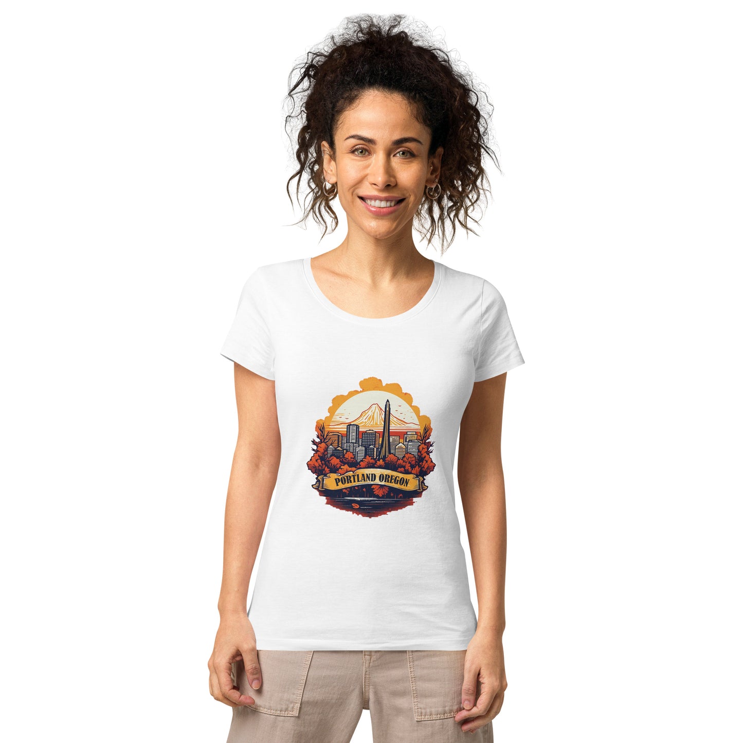 Portland Oregon Souvenir Women’s basic organic t-shirt