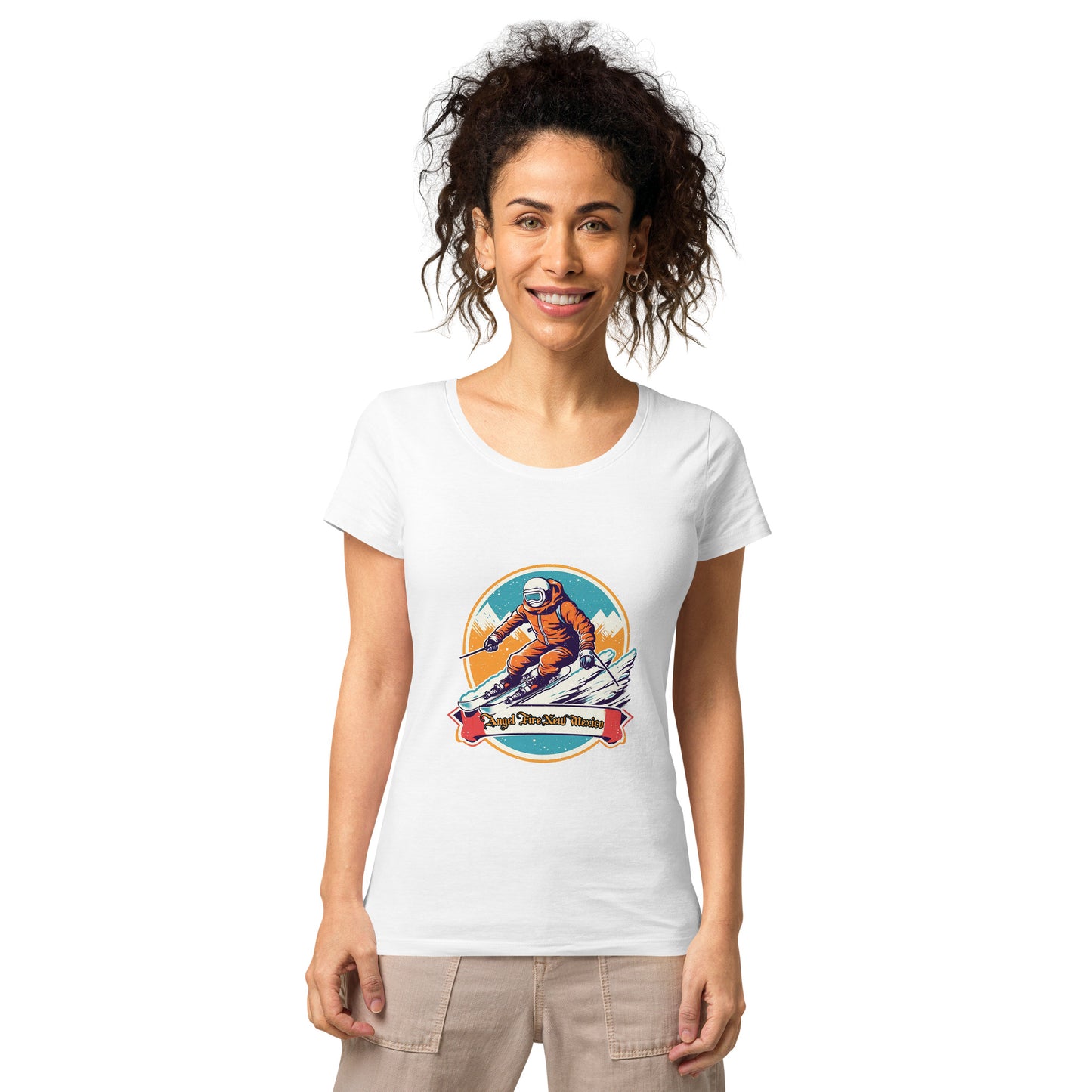 Angel Fire New Mexico Souvenir Women’s basic organic t-shirt