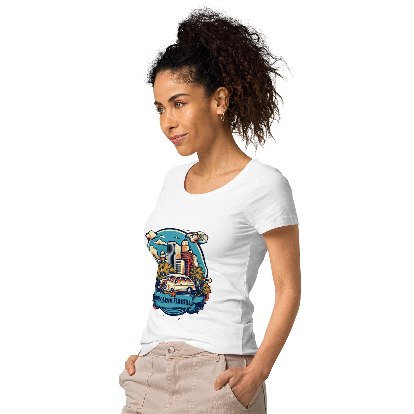 Orlando Florida Souvenir Women’s basic organic t-shirt