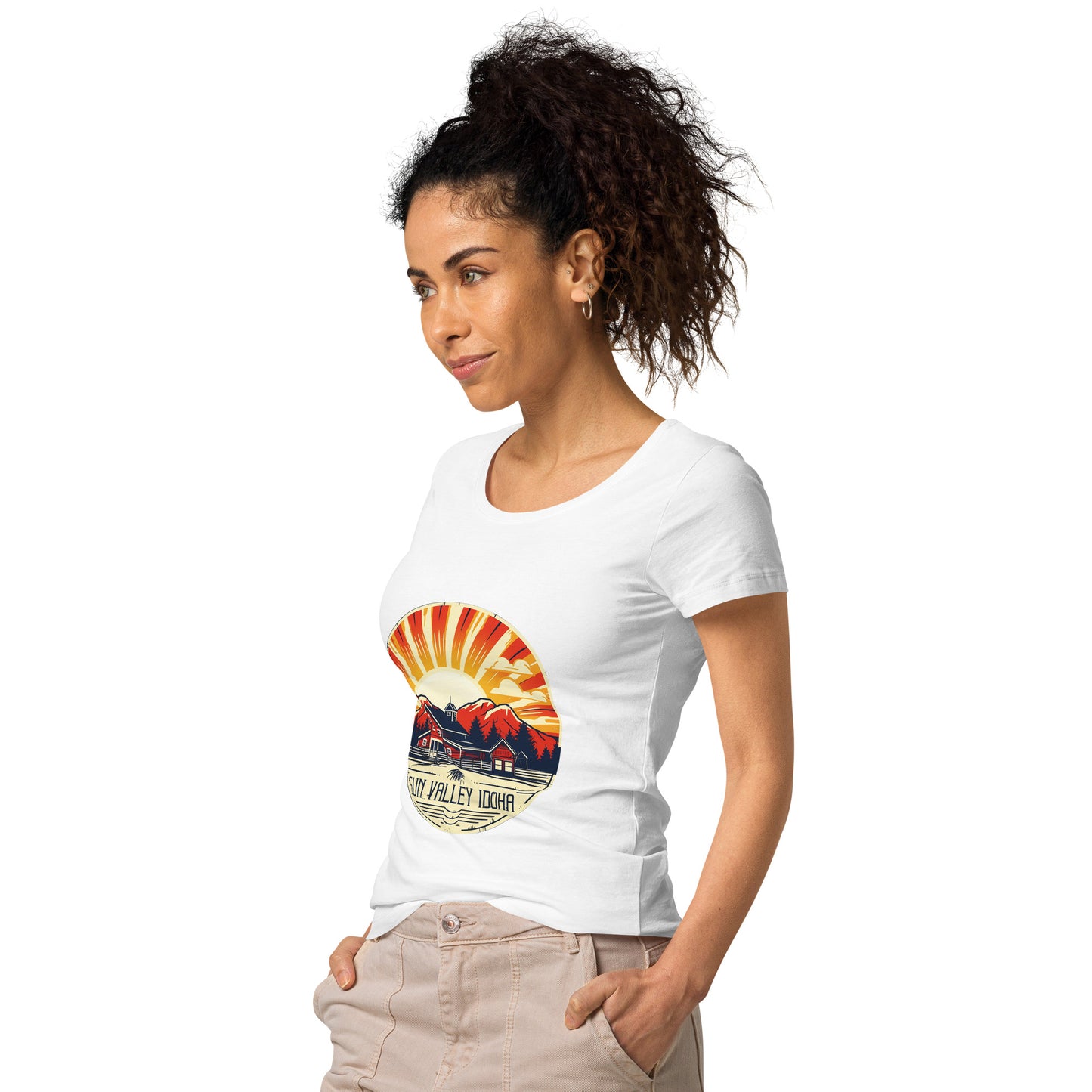 Sun Valley Idaho Souvenir Women’s basic organic t-shirt